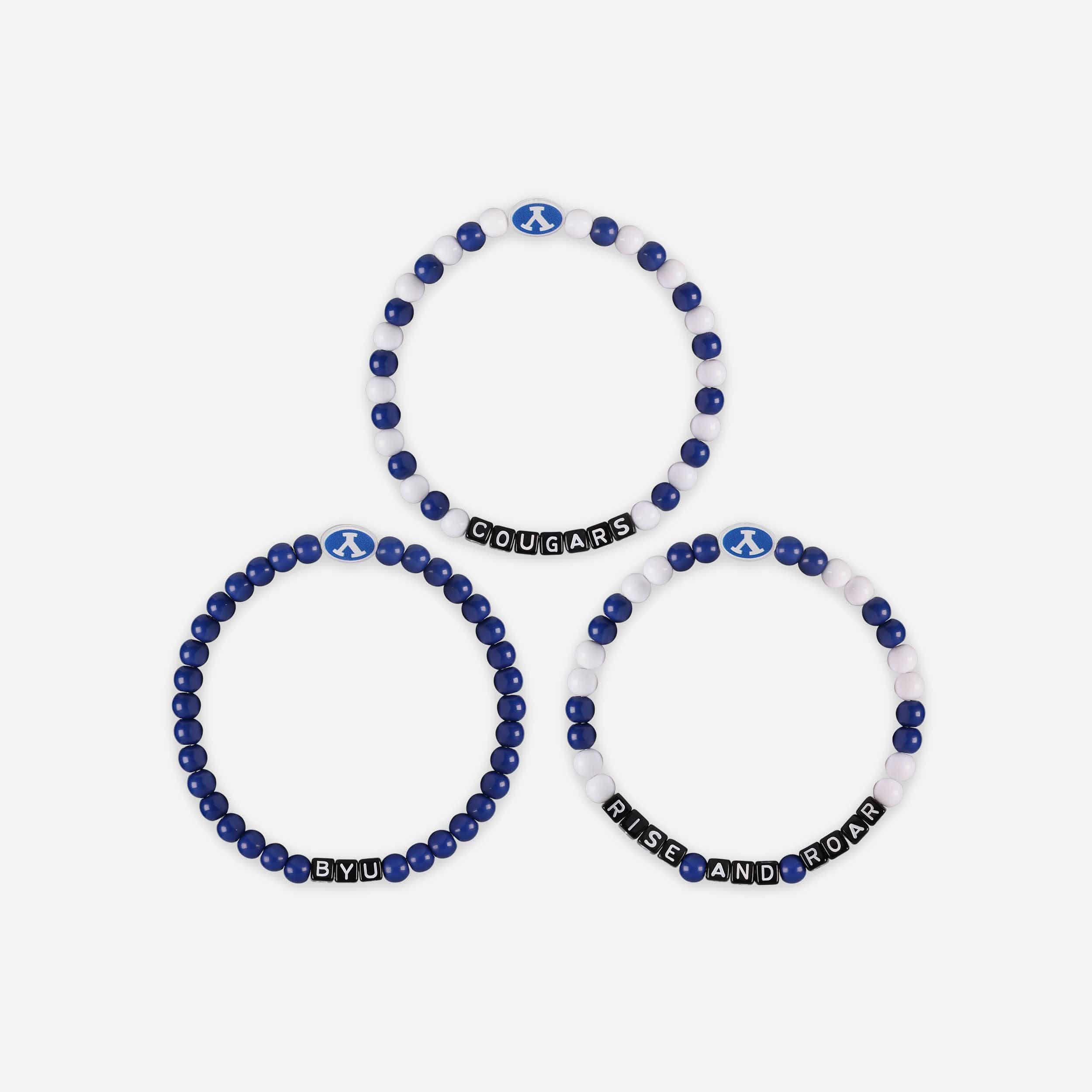 BYU Cougars 3 Pack Beaded Friendship Bracelet - Image 3