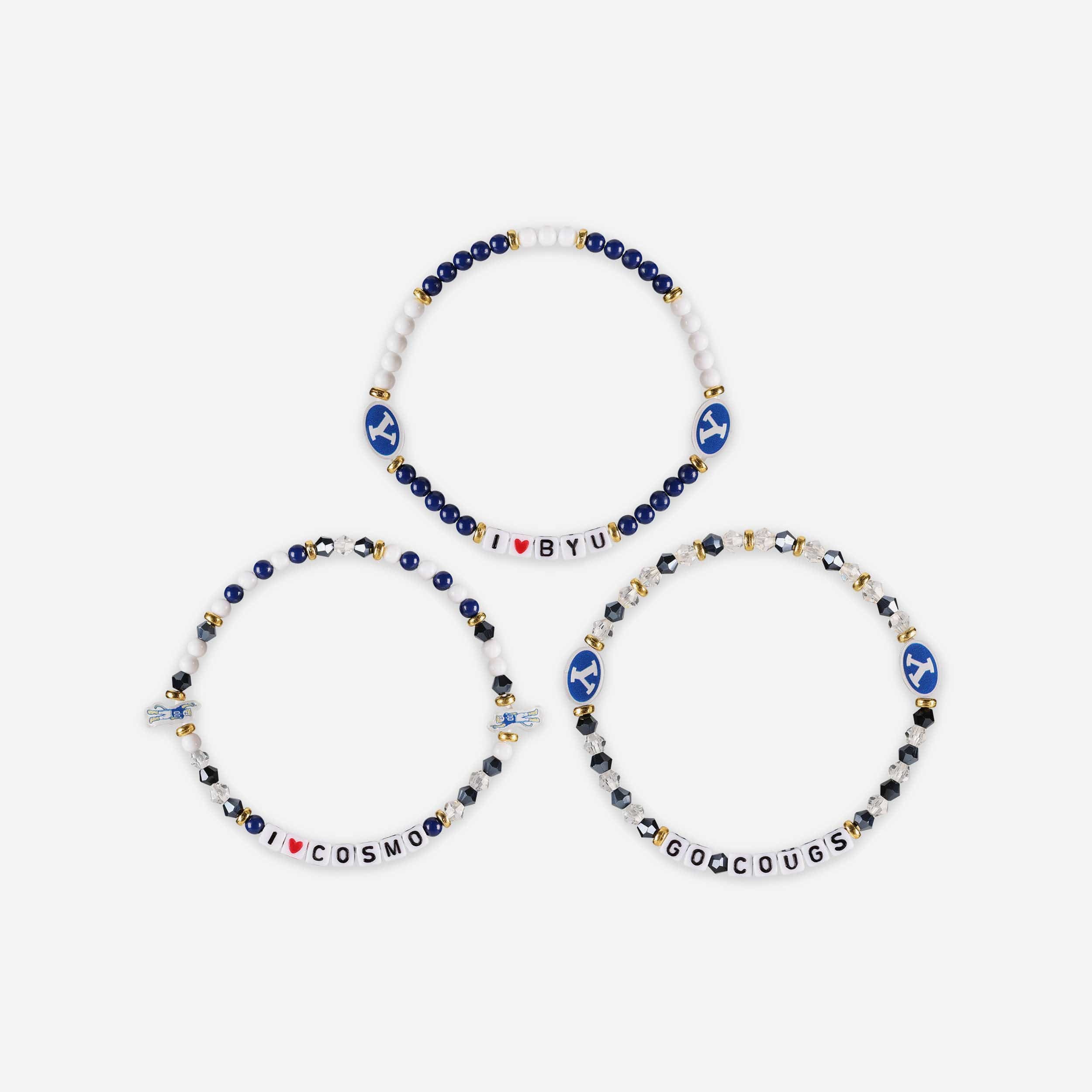 BYU Cougars 3 Pack Friendship Bracelet - Image 3