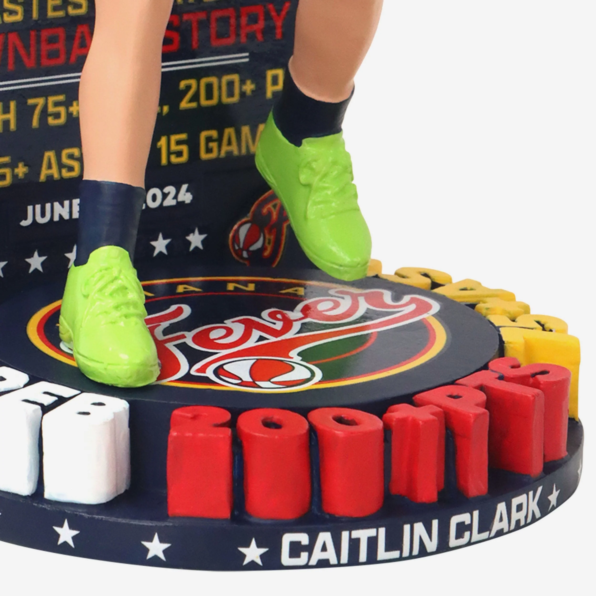 Caitlin Clark Indiana Fever Points & Rebounds & Assists Record Breaker Bobblehead - Image 3