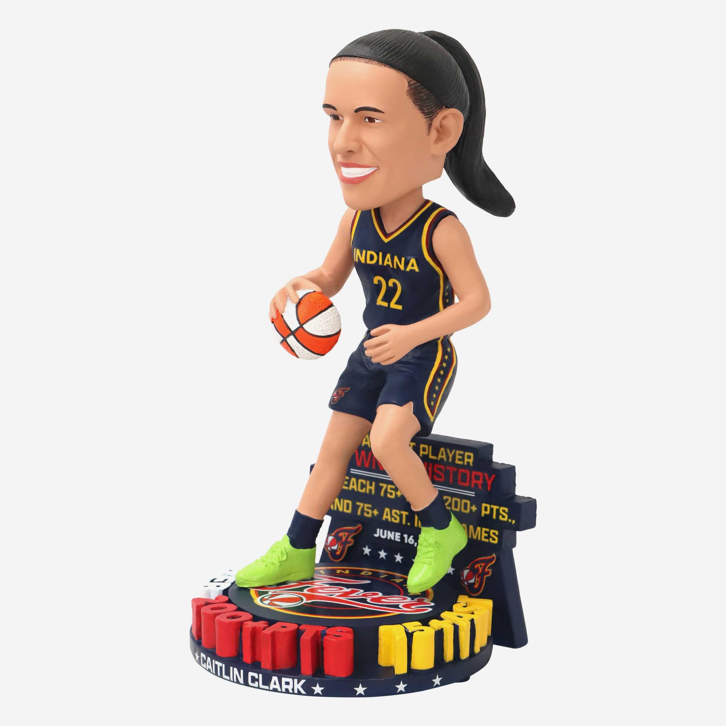 Caitlin Clark Indiana Fever Points & Rebounds & Assists Record Breaker Bobblehead - Image 4