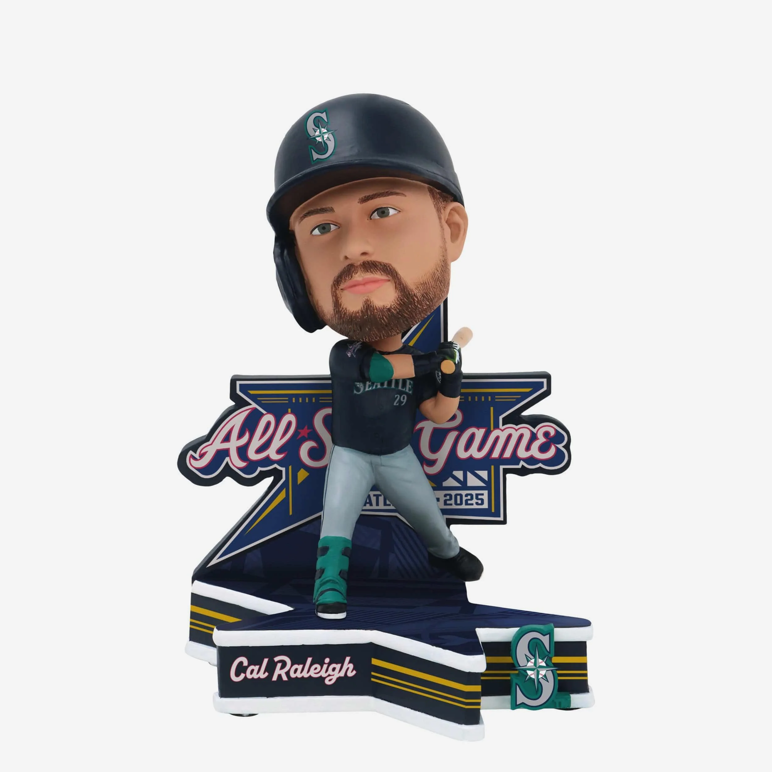 Cal Raleigh Seattle Mariners 2025 MLB All-Star Medium Bighead Bobblehead