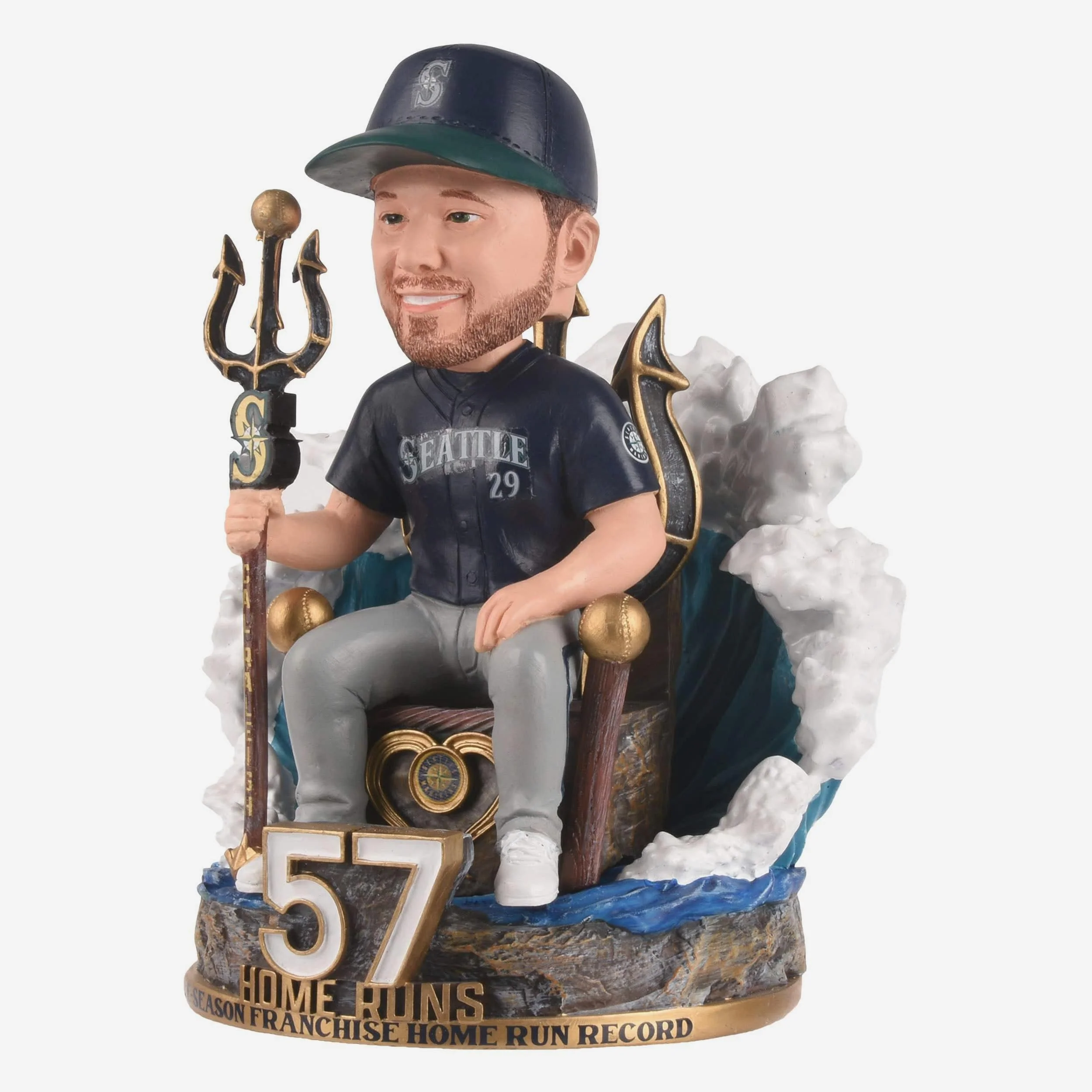 Cal Raleigh Seattle Mariners All Time Single-Season Home Run Record Bobblehead - Image 4