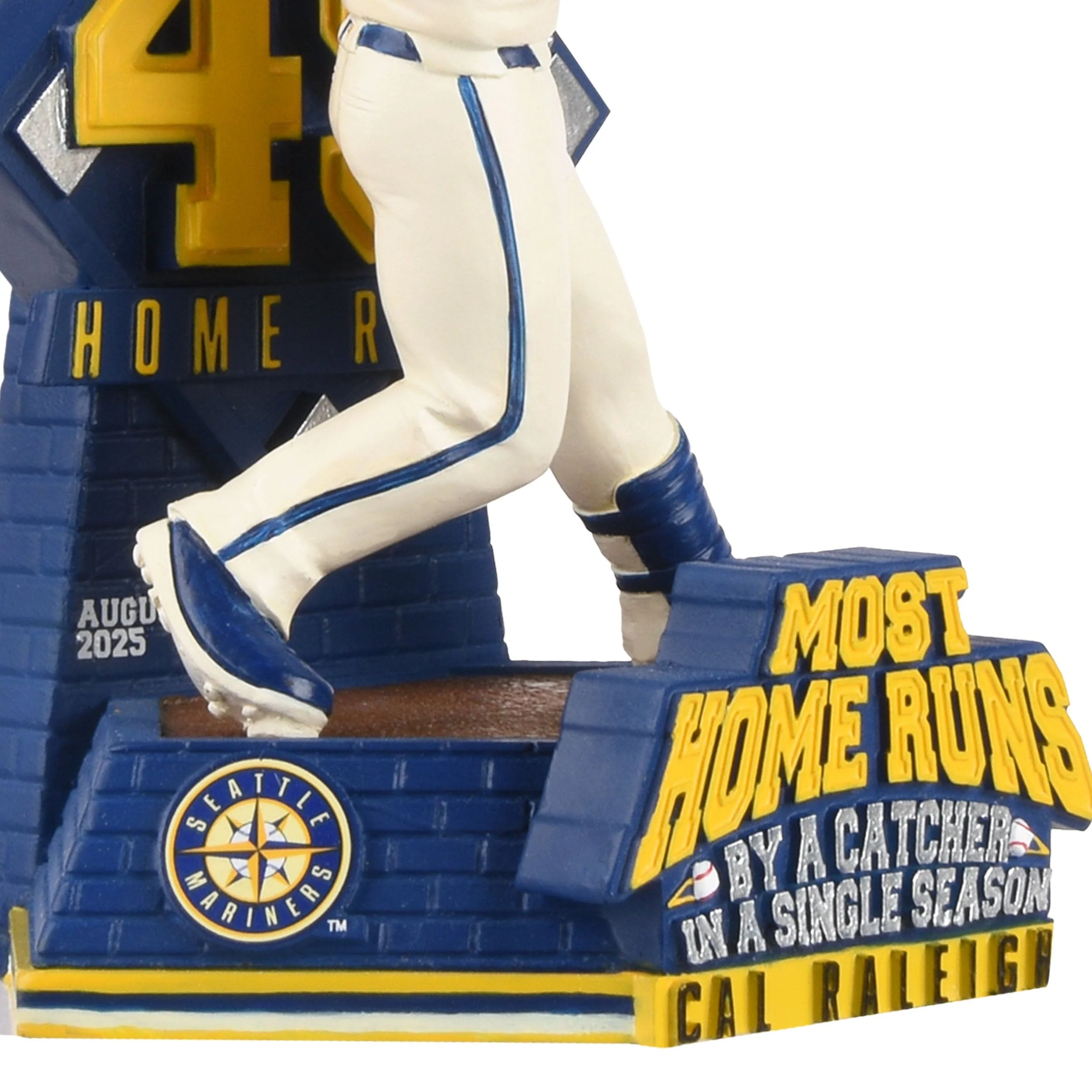Cal Raleigh Seattle Mariners Single Season Catcher Home Run MLB Record Bobblehead - Image 3
