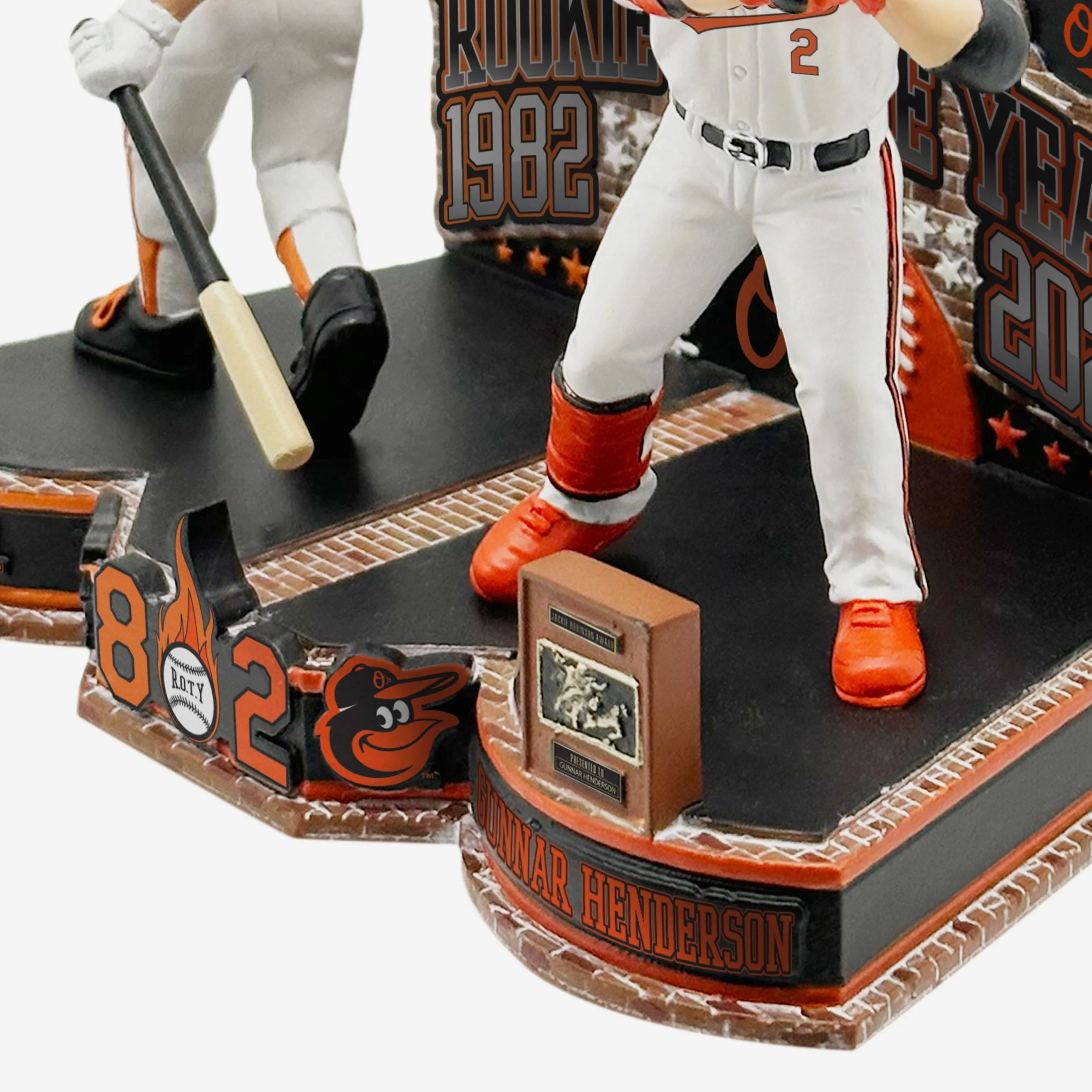 Cal Ripken Jr & Gunnar Henderson Baltimore Orioles Roy Winners Then and Now Bobblehead - Image 4