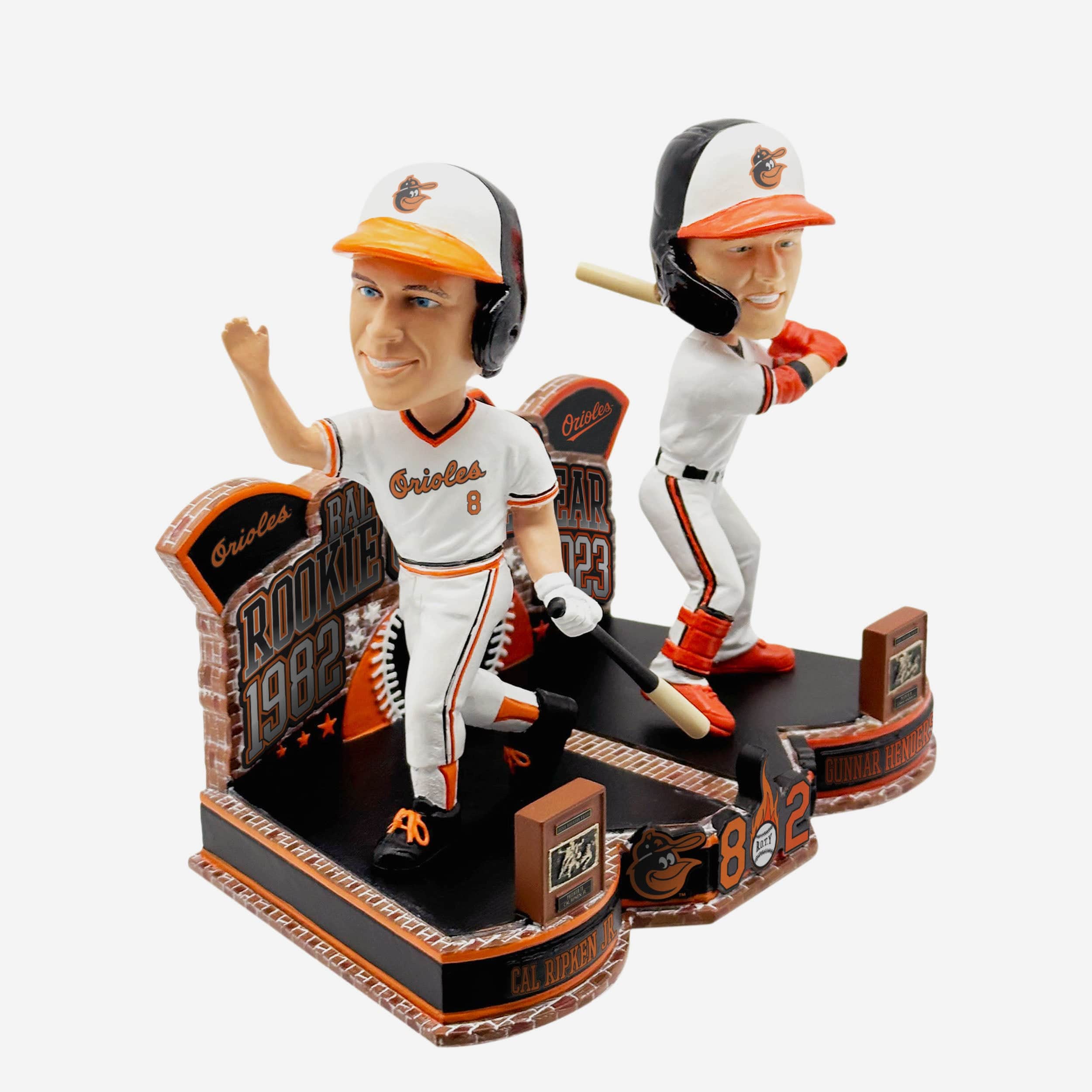 Cal Ripken Jr & Gunnar Henderson Baltimore Orioles Roy Winners Then and Now Bobblehead - Image 5