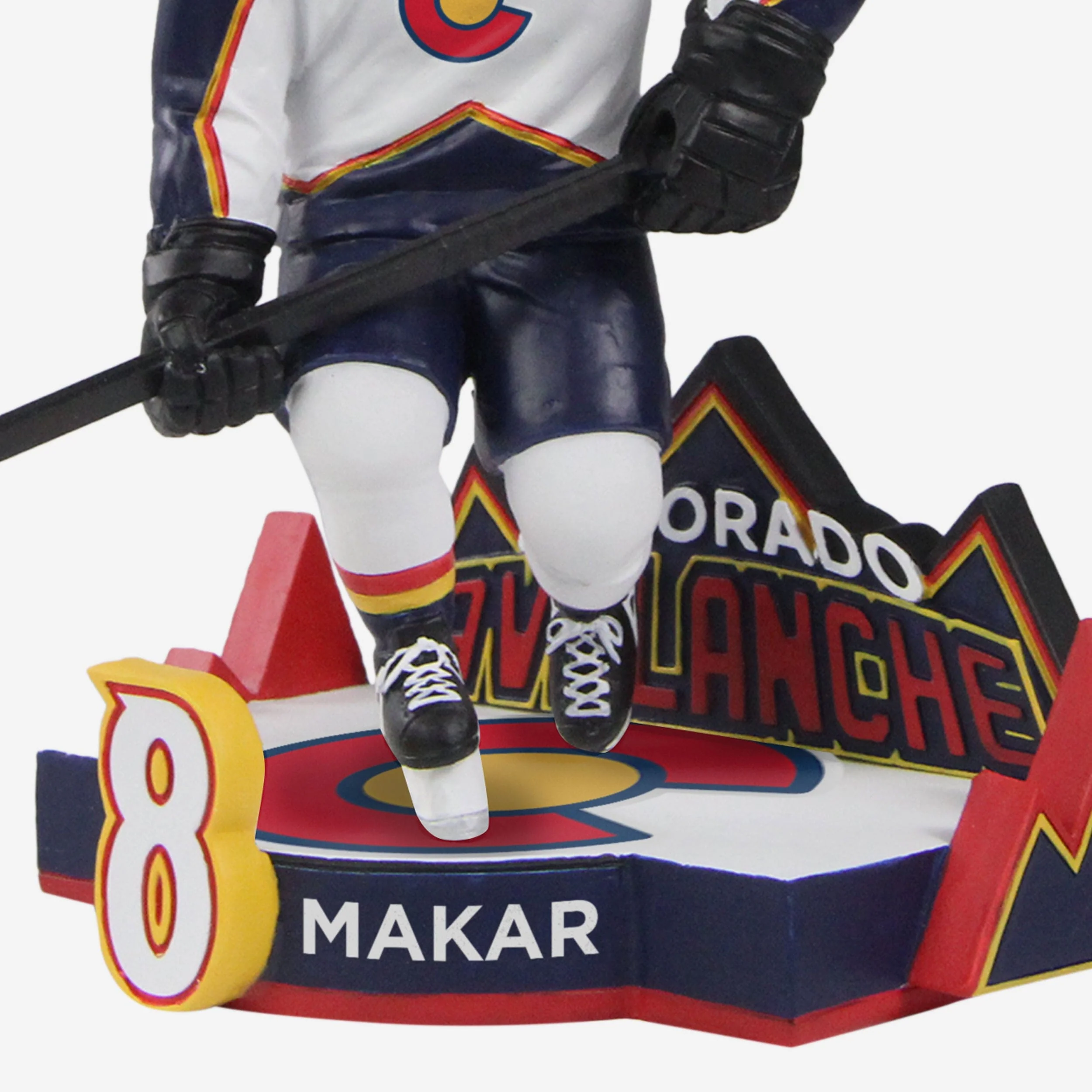 Cale Makar Colorado Avalanche Reverse Retro Jersey Bobblehead - Image 3