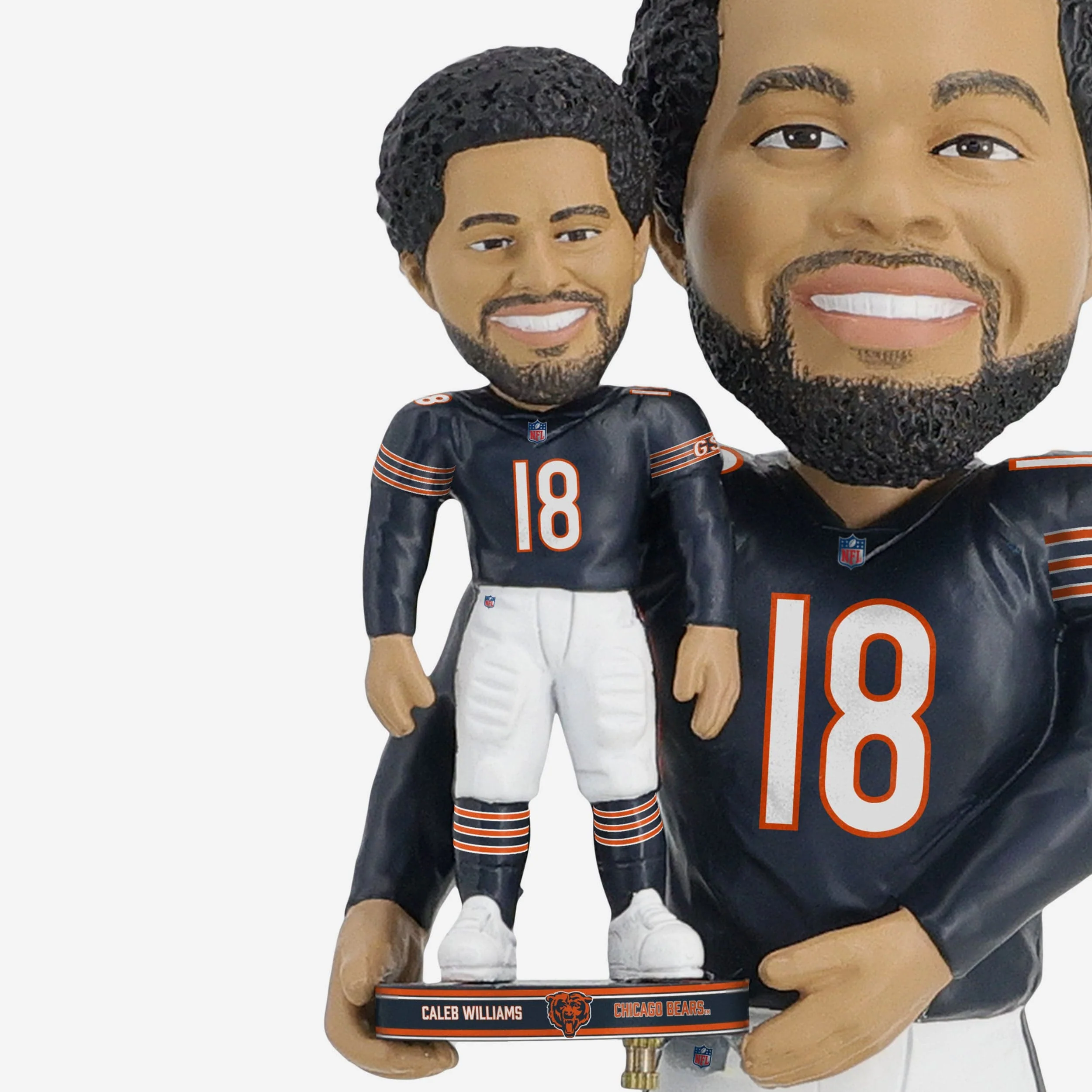 Caleb Williams Chicago Bears Bobble Dubblz Bobblehead - Image 4
