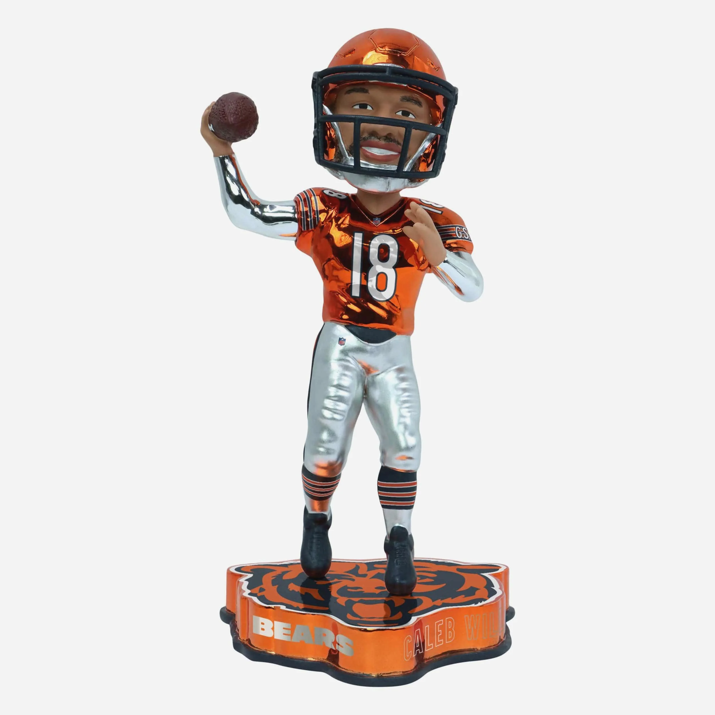 Caleb Williams Chicago Bears Electroplated Edition Bobblehead