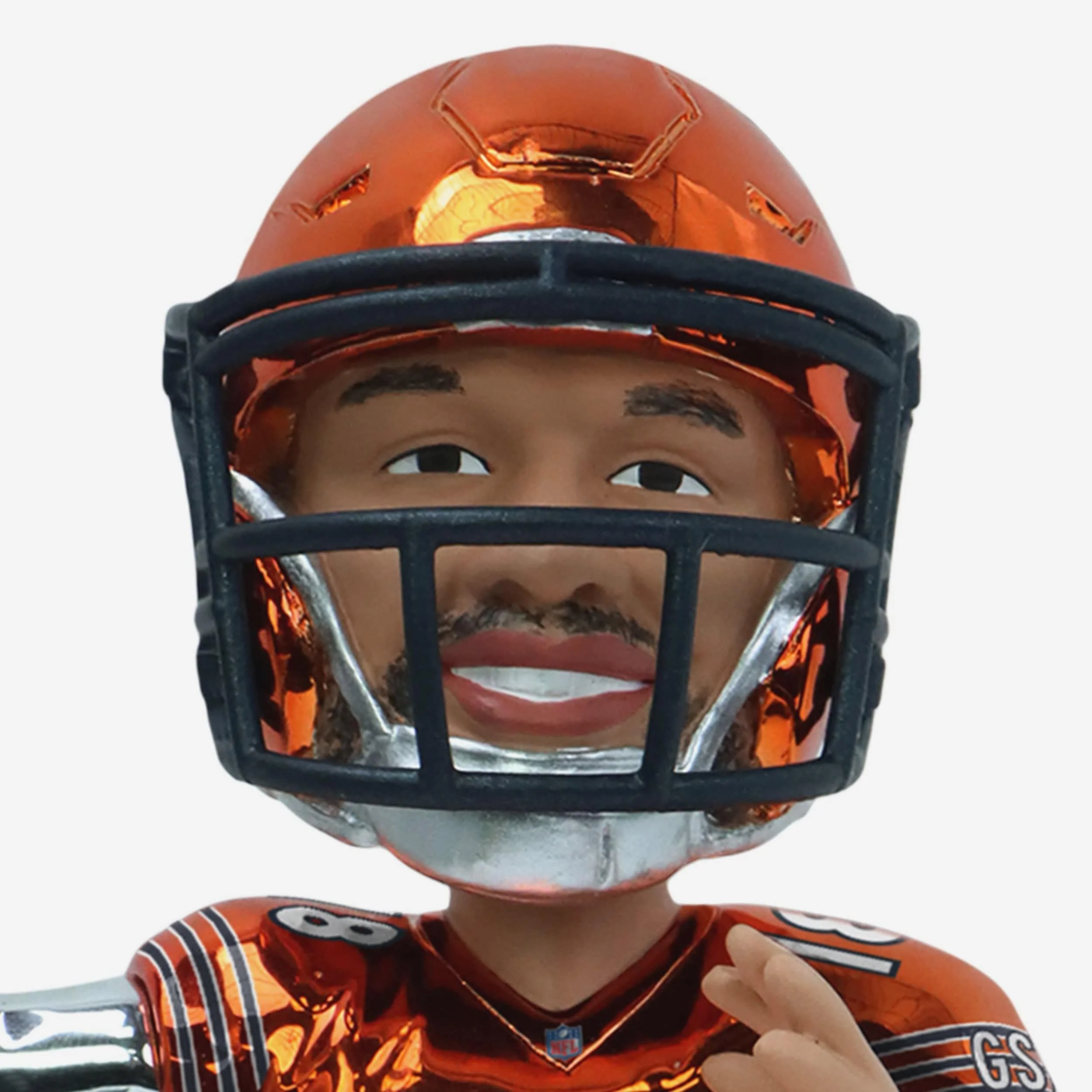 Caleb Williams Chicago Bears Electroplated Edition Bobblehead - Image 2