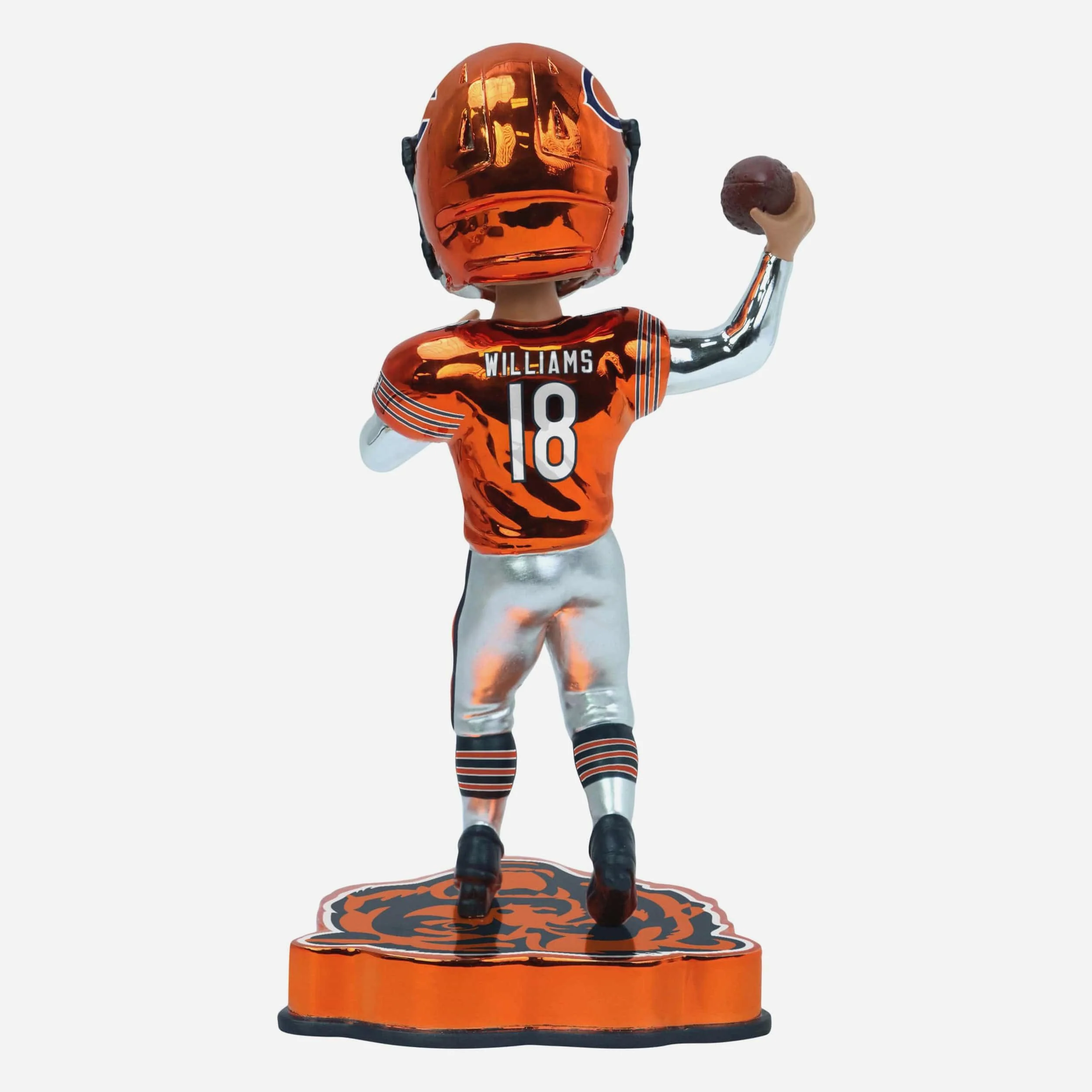 Caleb Williams Chicago Bears Electroplated Edition Bobblehead - Image 5