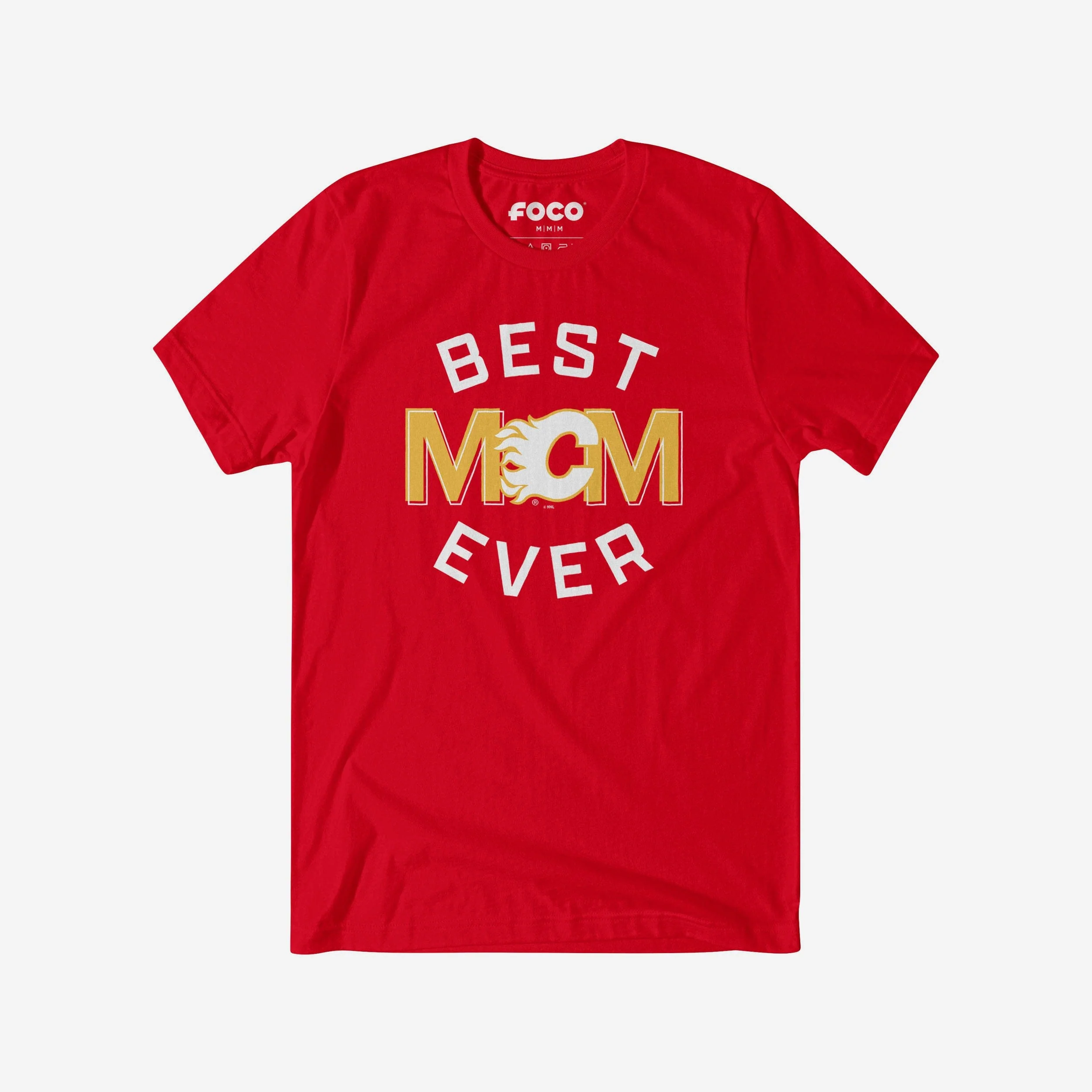 Calgary Flames Best Mom Ever Arched T-Shirt