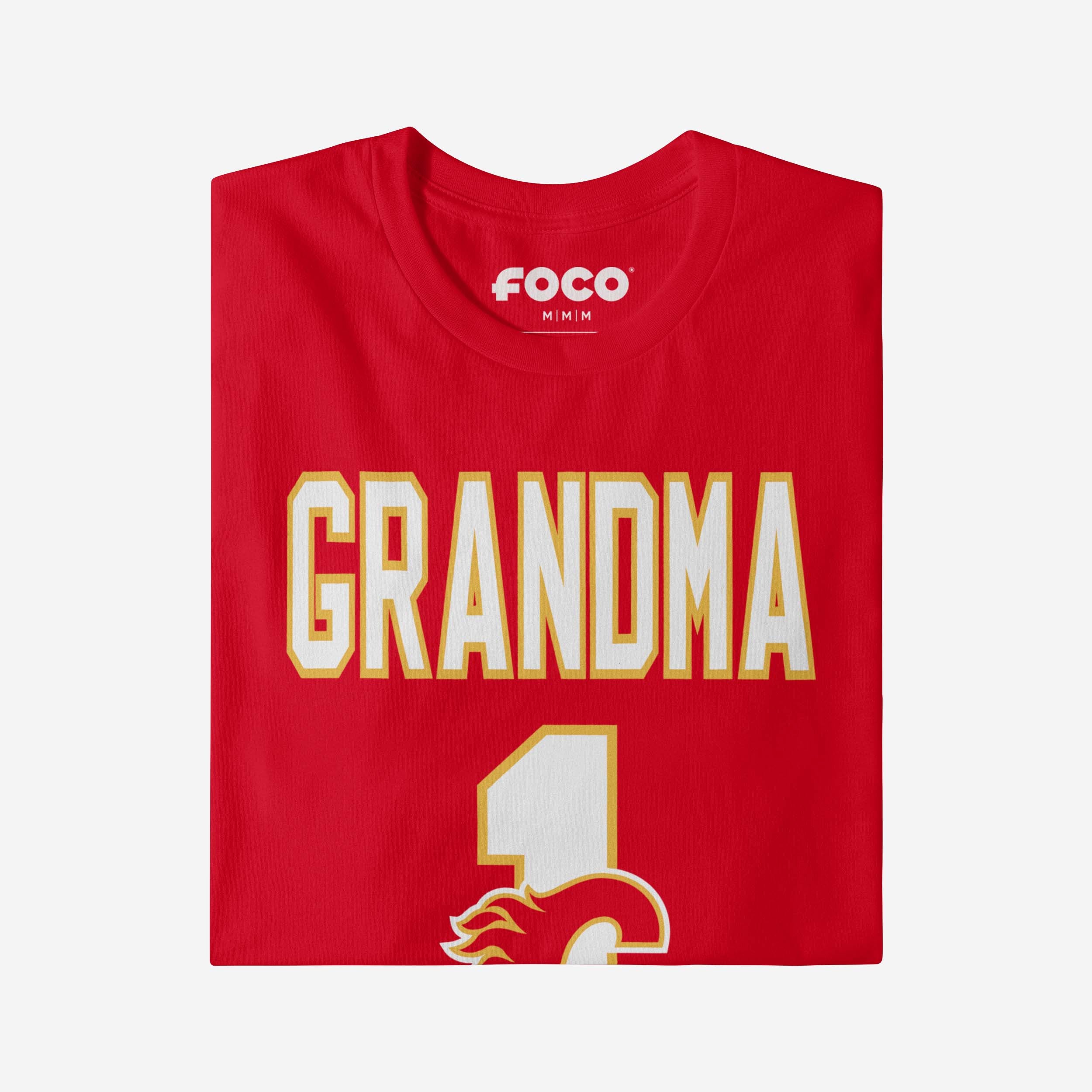 Calgary Flames Number 1 Grandma T-Shirt - Image 3