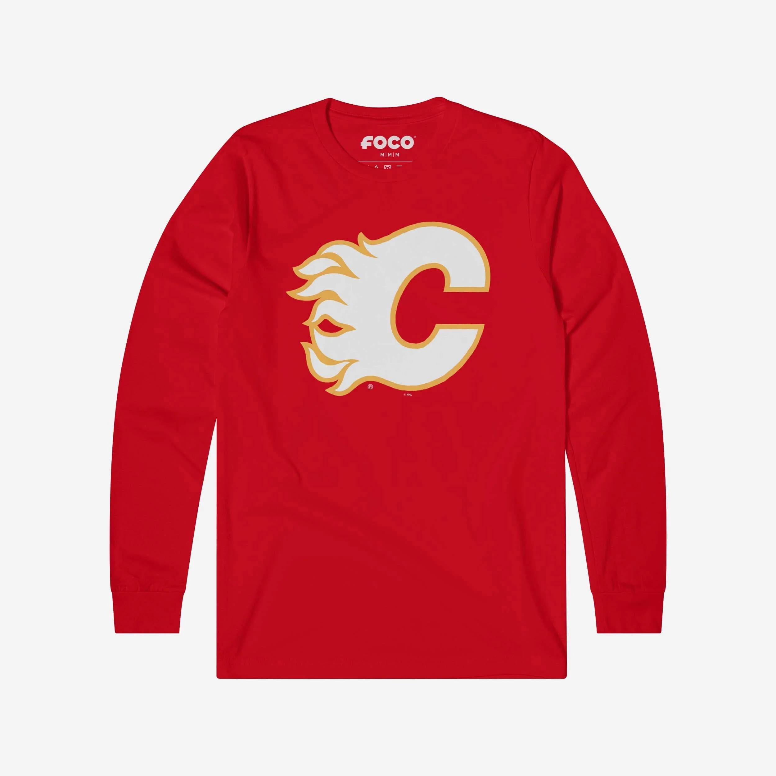 Calgary Flames Primary Logo Long Sleeve T-Shirt