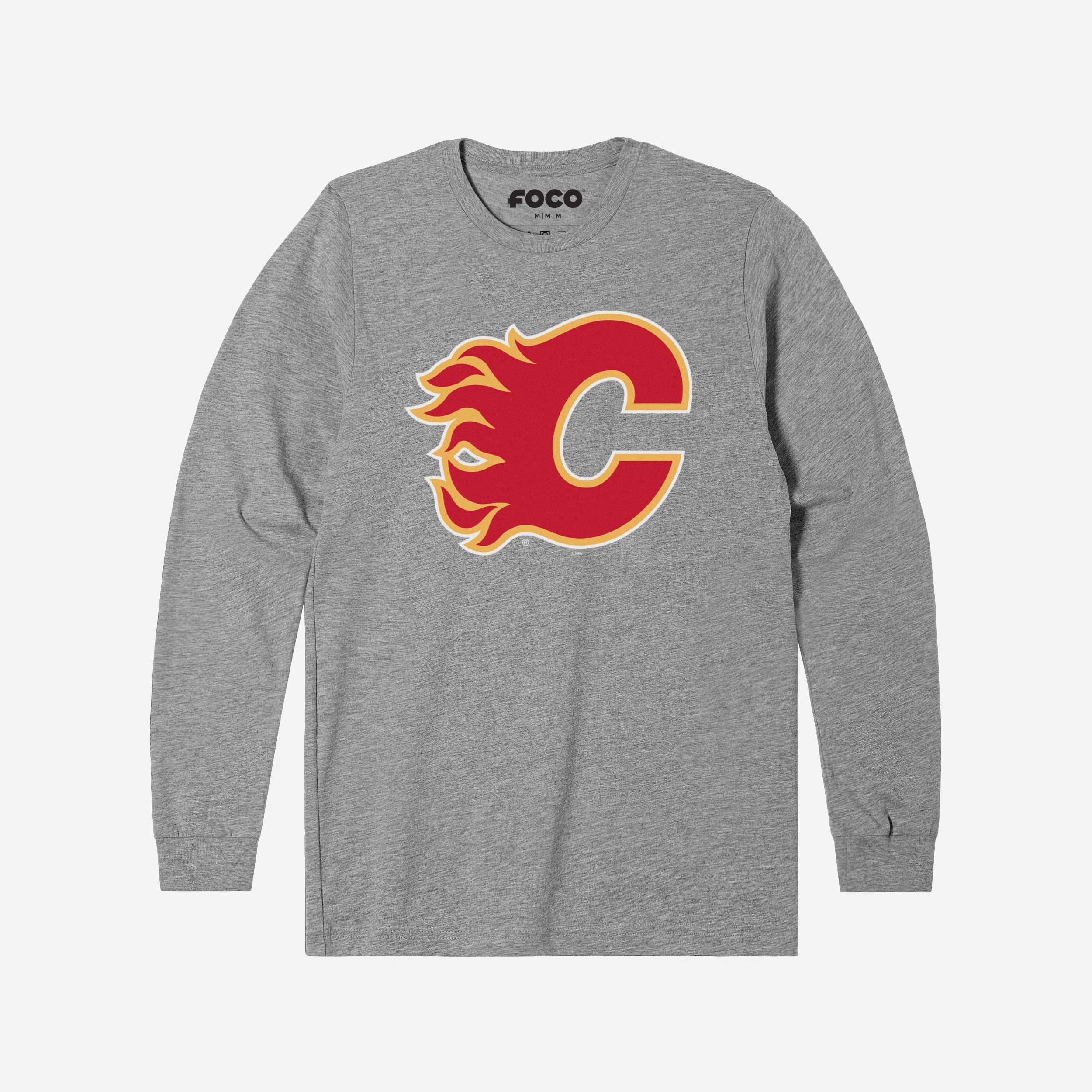 Calgary Flames Primary Logo Long Sleeve T-Shirt - Image 4