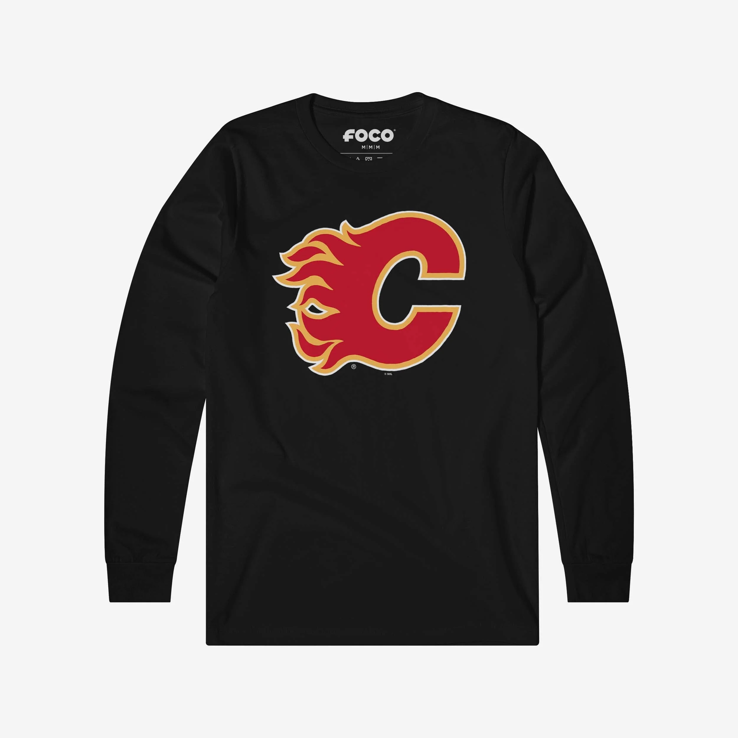 Calgary Flames Primary Logo Long Sleeve T-Shirt - Image 7
