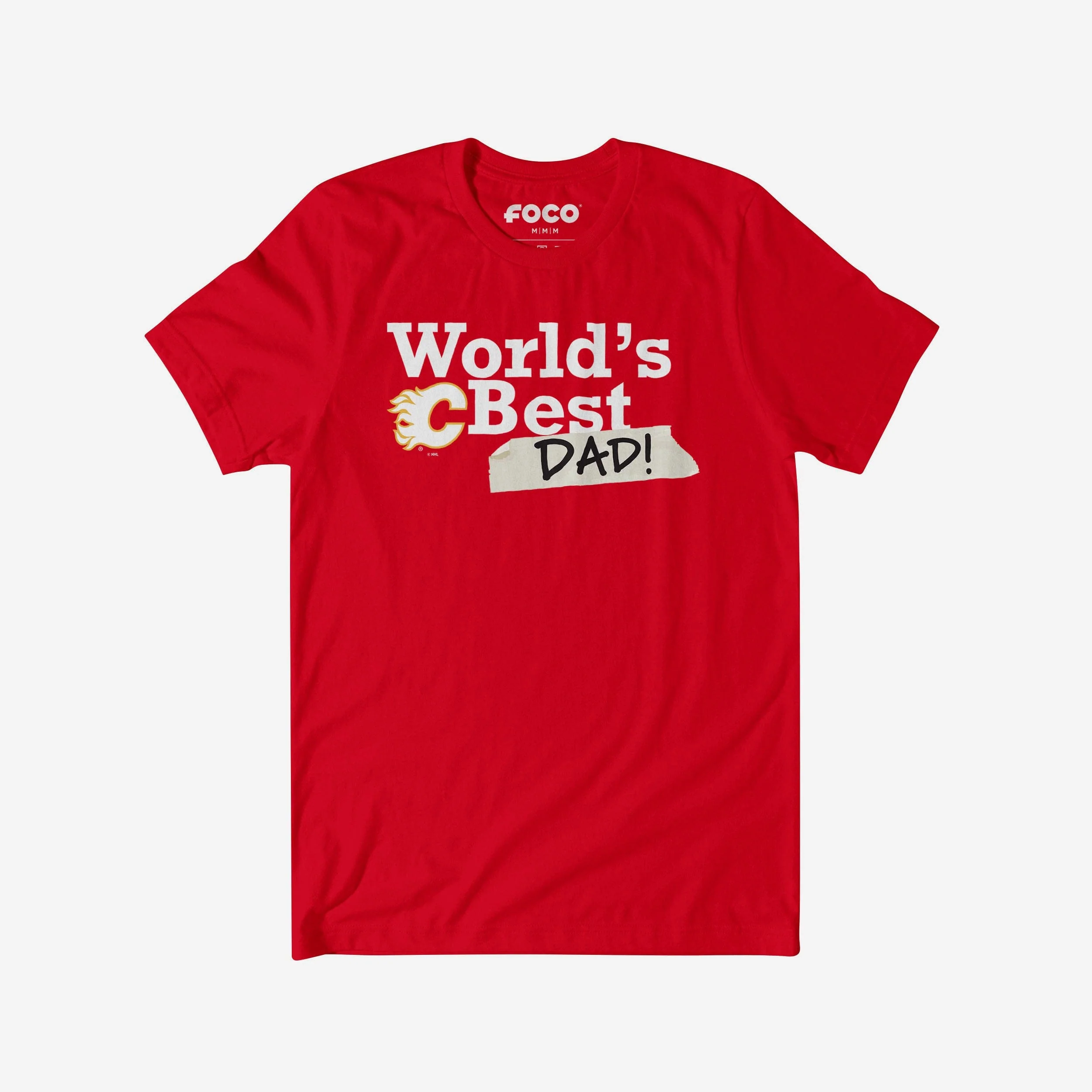 Calgary Flames World's Best Dad T-Shirt
