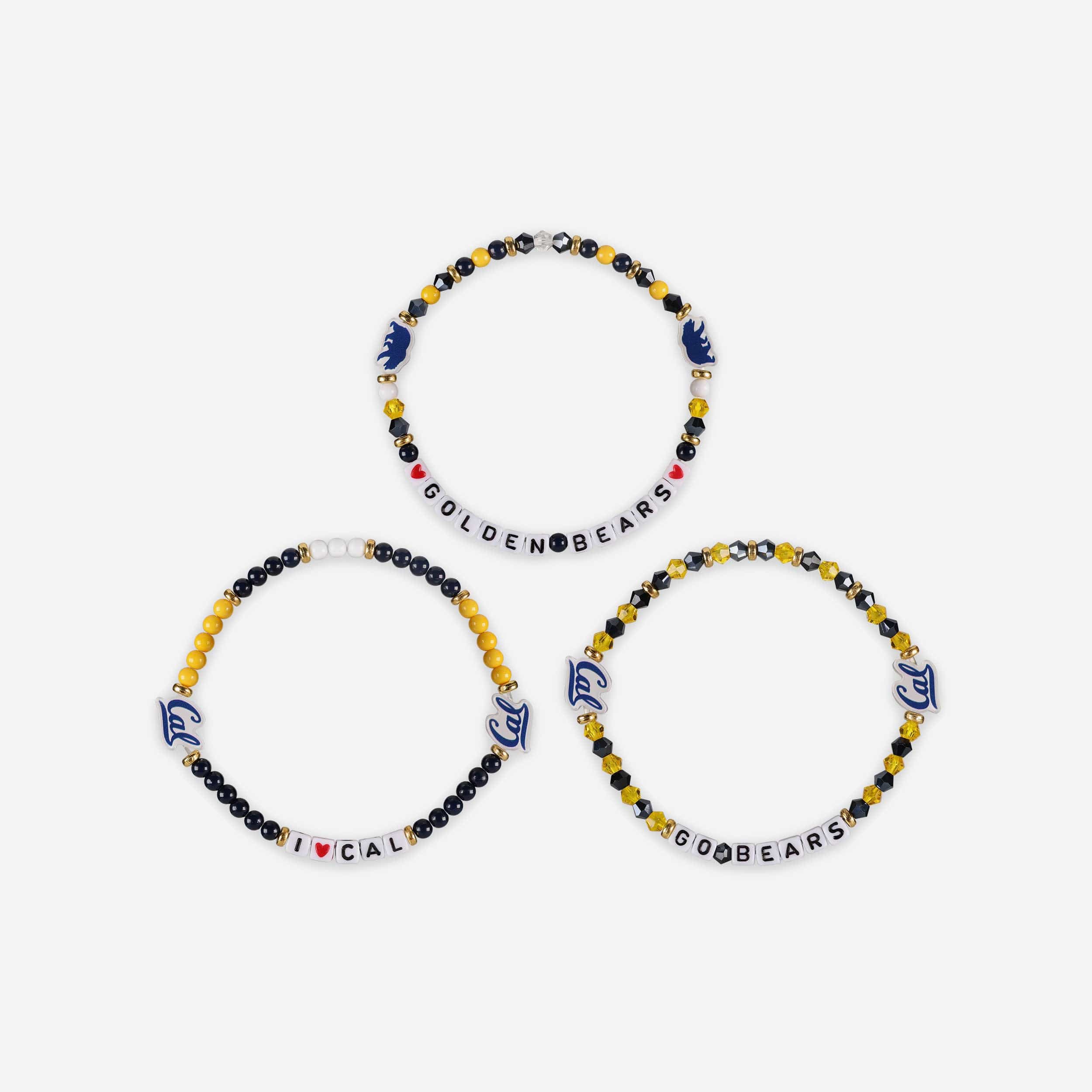 California Bears 3 Pack Friendship Bracelet - Image 3