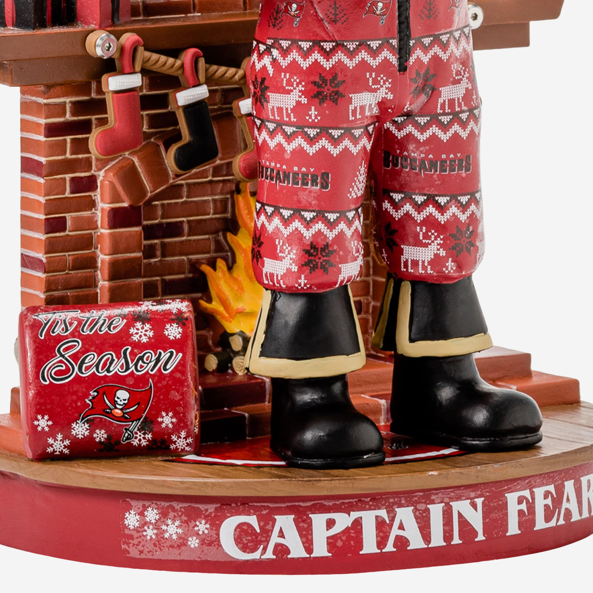 Captain Fear Tampa Bay Buccaneers Holiday Mascot Bobblehead - Image 3