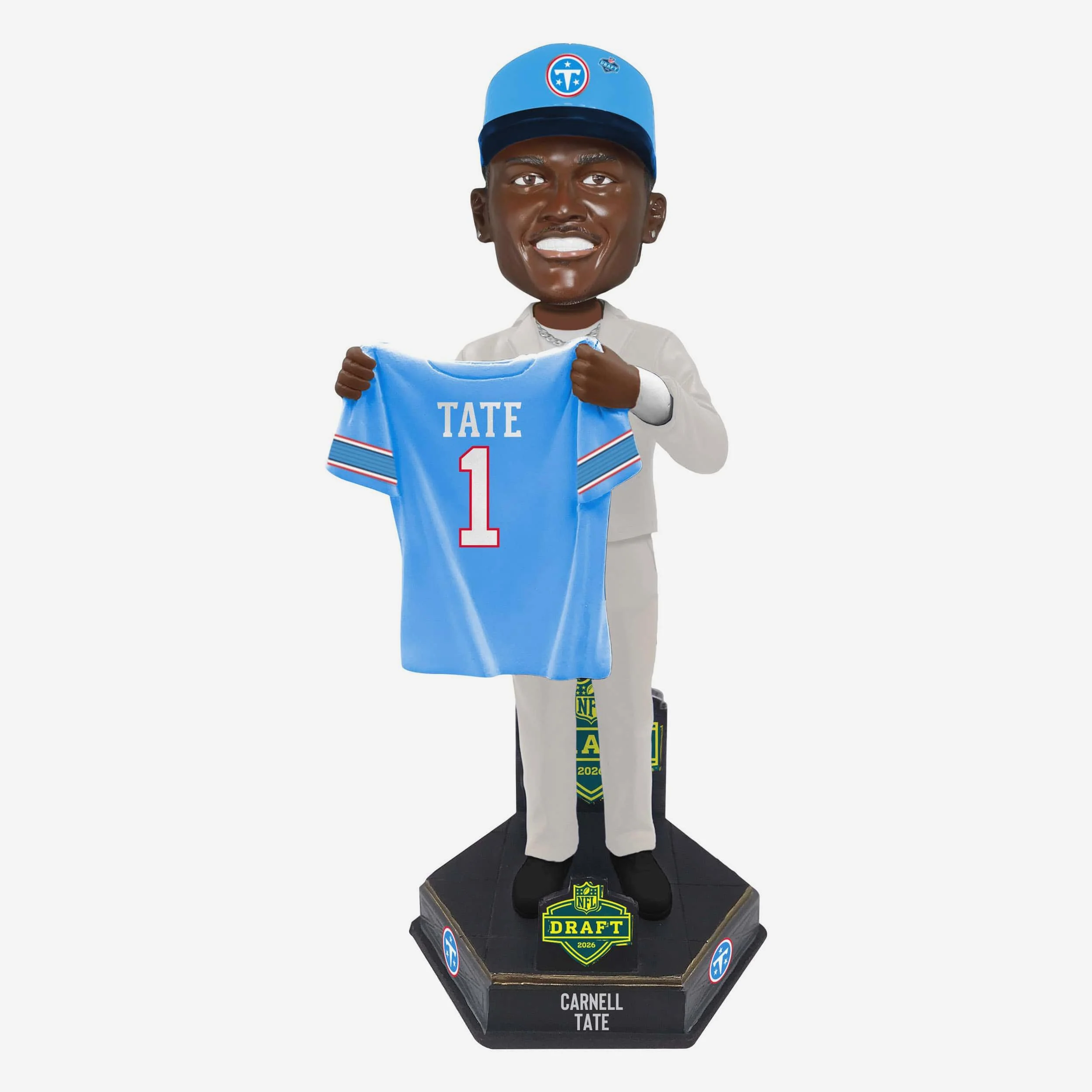 Carnell Tate Tennessee Titans 2026 NFL Draft Pick Number 4 Bobblehead