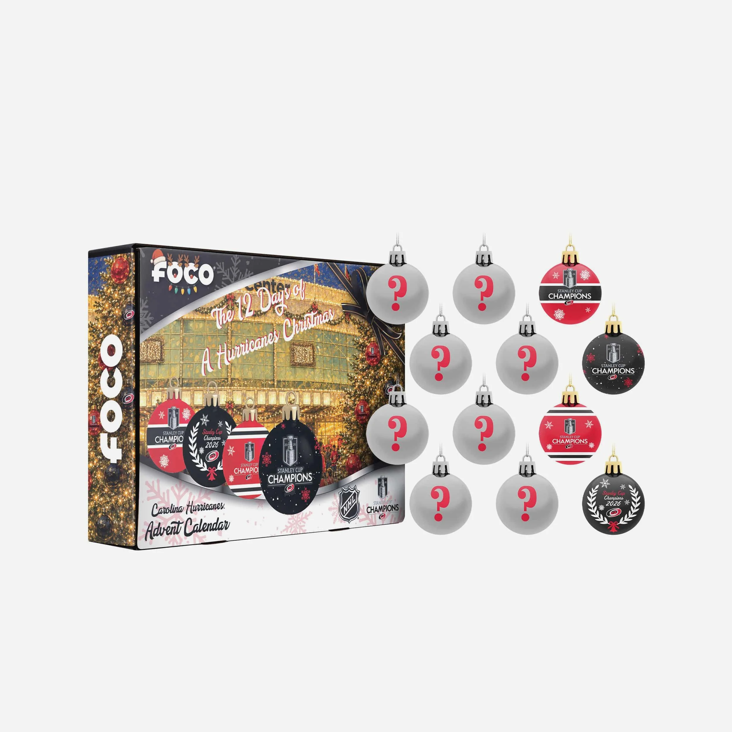 Carolina Hurricanes 2026 Stanley Cup Champions Ball Advent Calendar