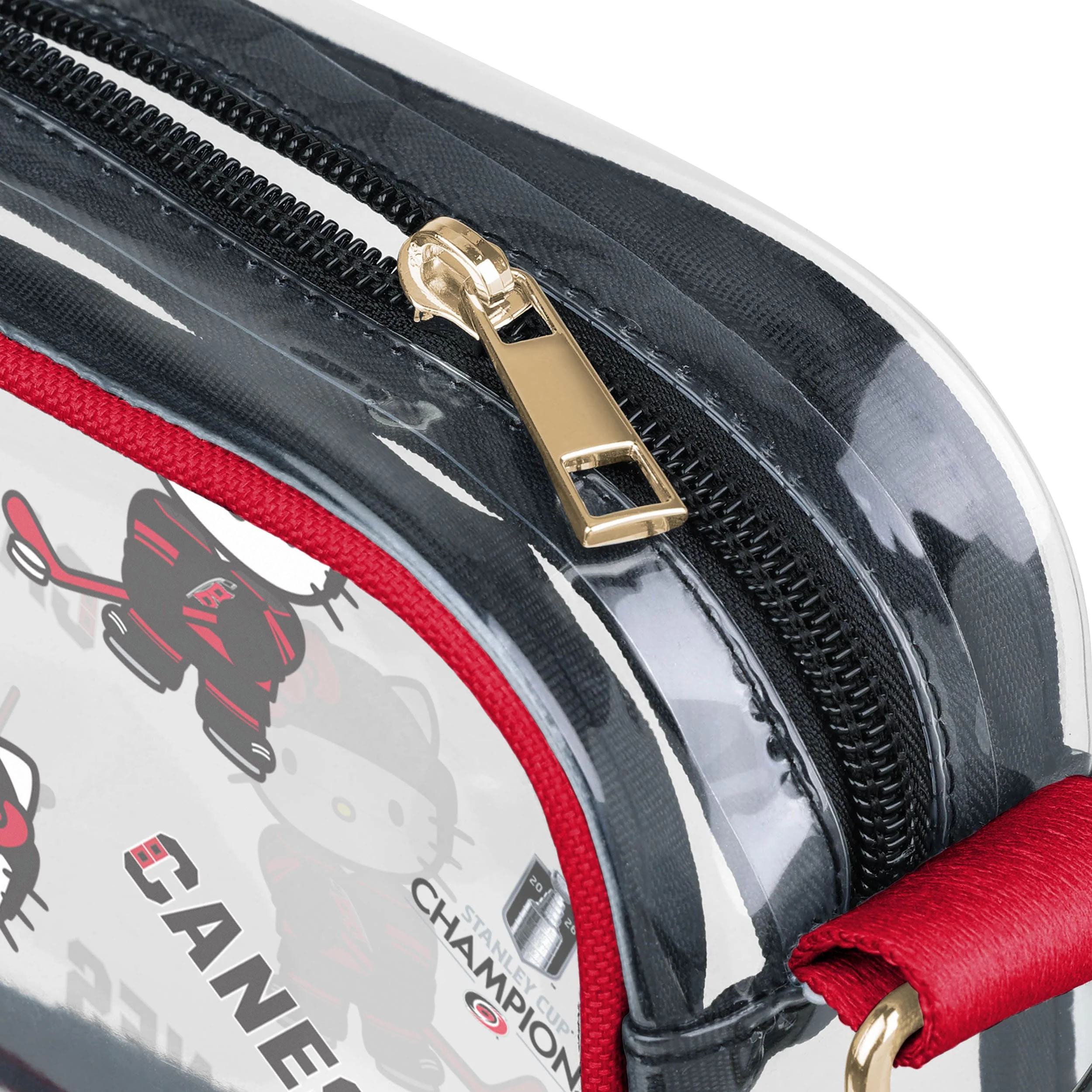 Carolina Hurricanes 2026 Stanley Cup Champions Hello Kitty® Clear Crossbody Bag - Image 4