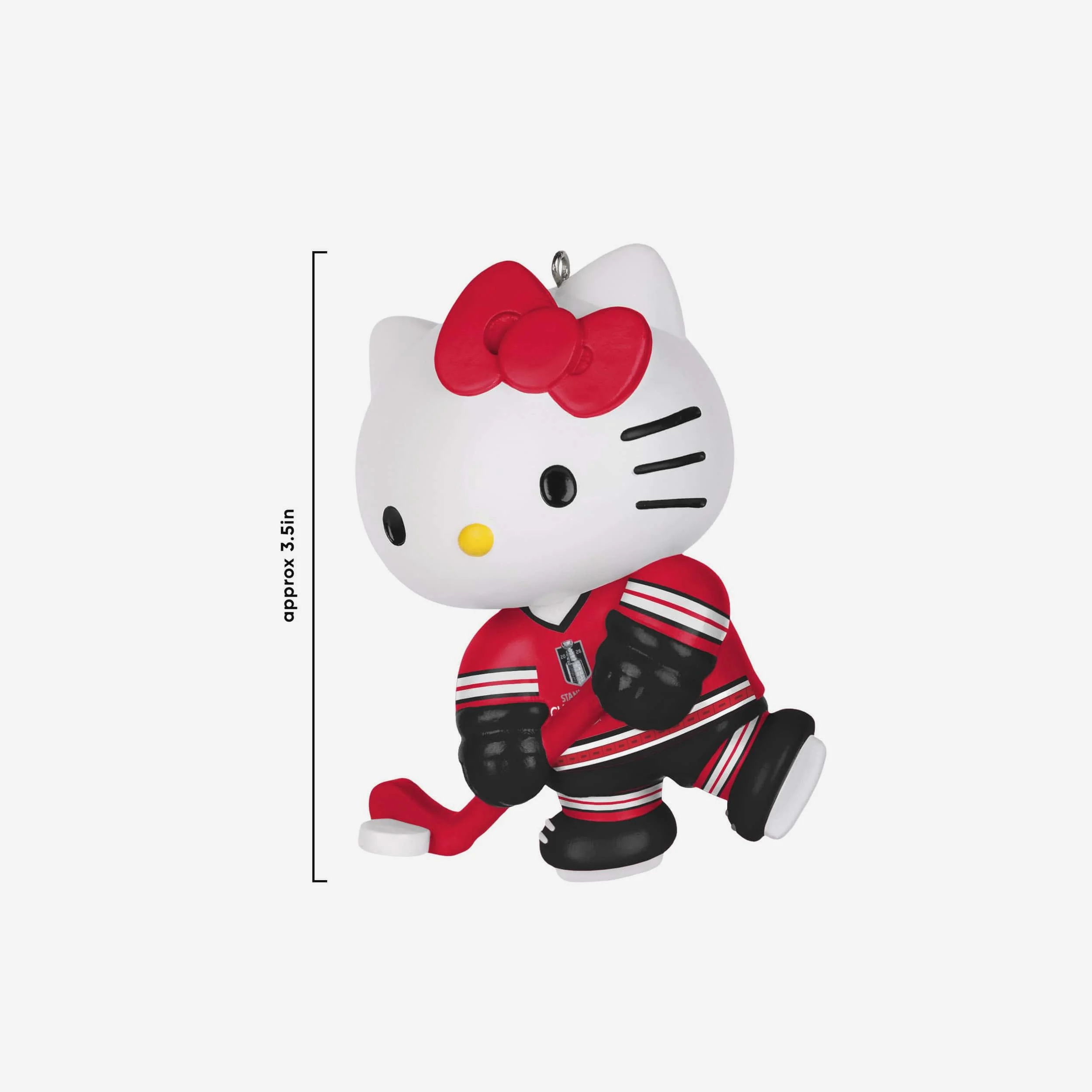 Carolina Hurricanes 2026 Stanley Cup Champions Hello Kitty® Resin Jersey Ornament - Image 3