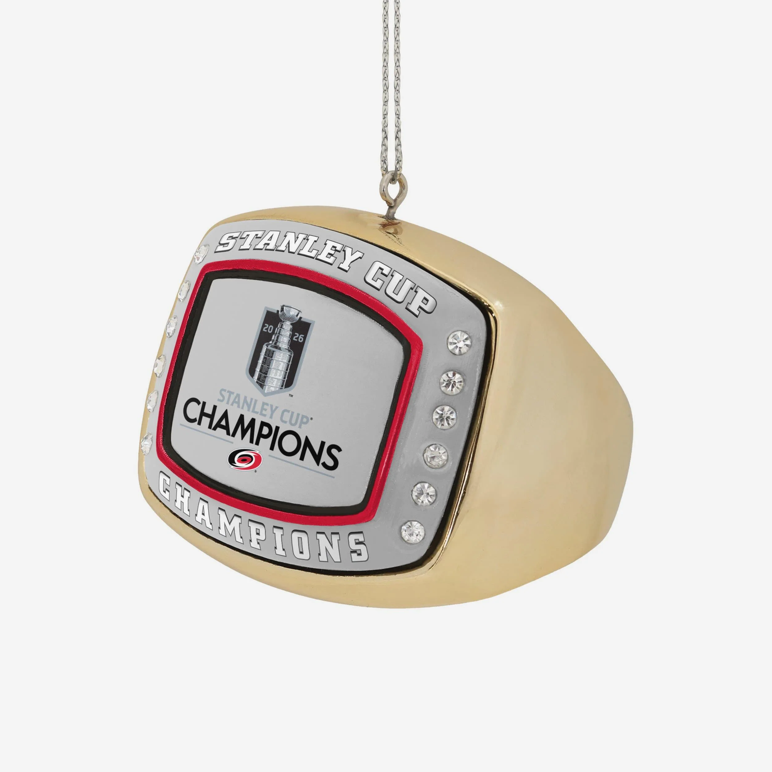 Carolina Hurricanes 2026 Stanley Cup Champions Ring Ornament