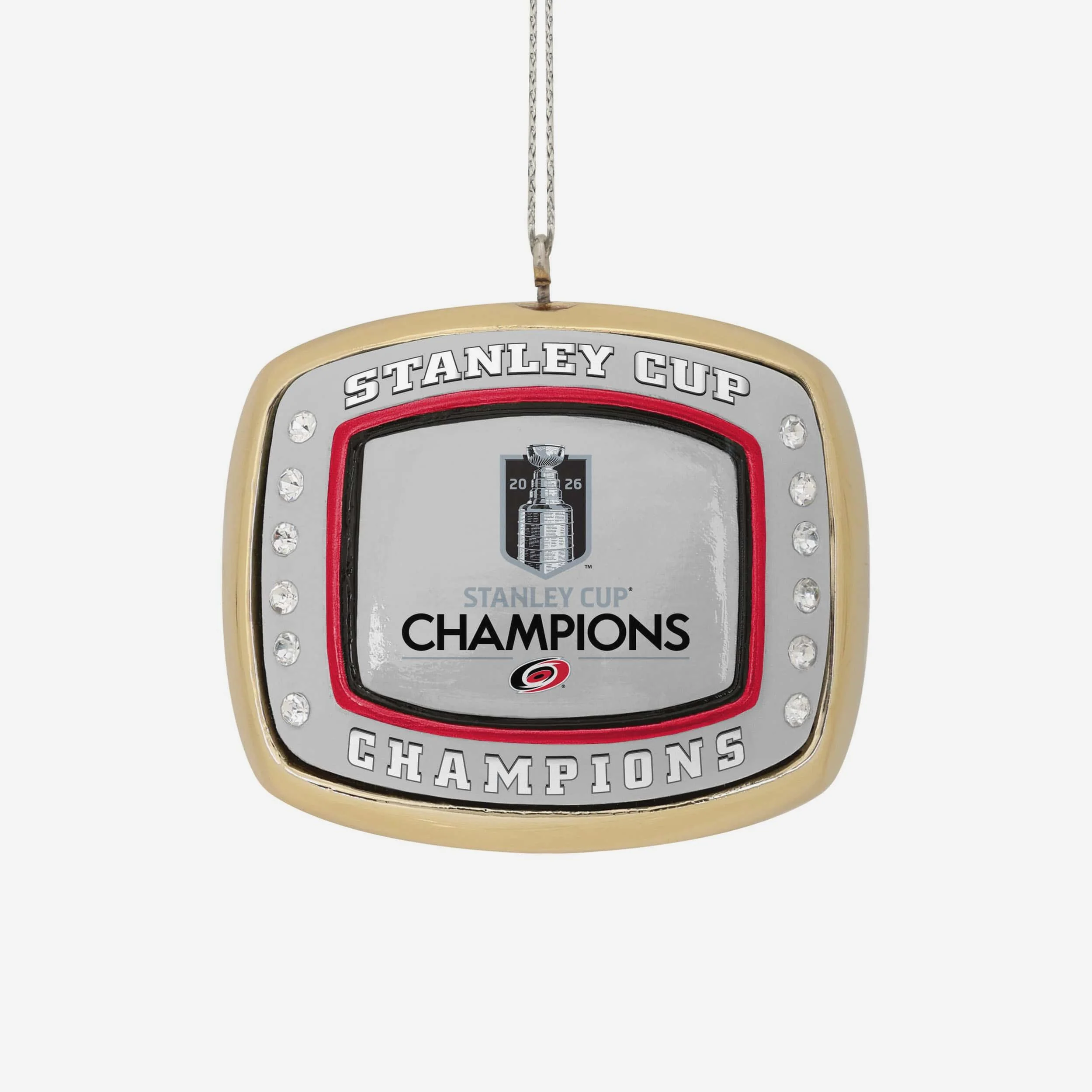 Carolina Hurricanes 2026 Stanley Cup Champions Ring Ornament - Image 2