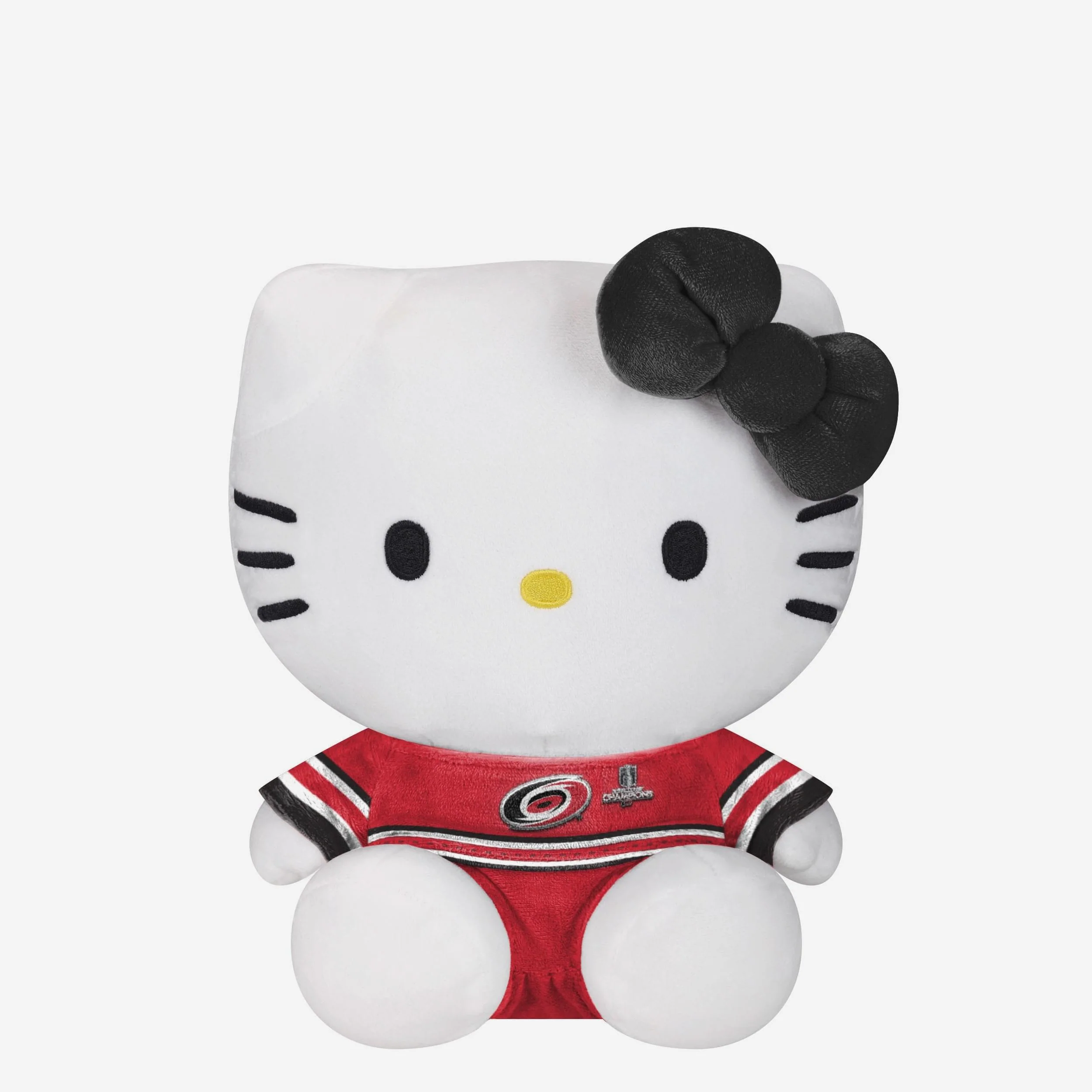 Carolina Hurricanes 2026 Stanley Cup Champions Team Color Bow Plush Seated Jersey Hello Kitty®