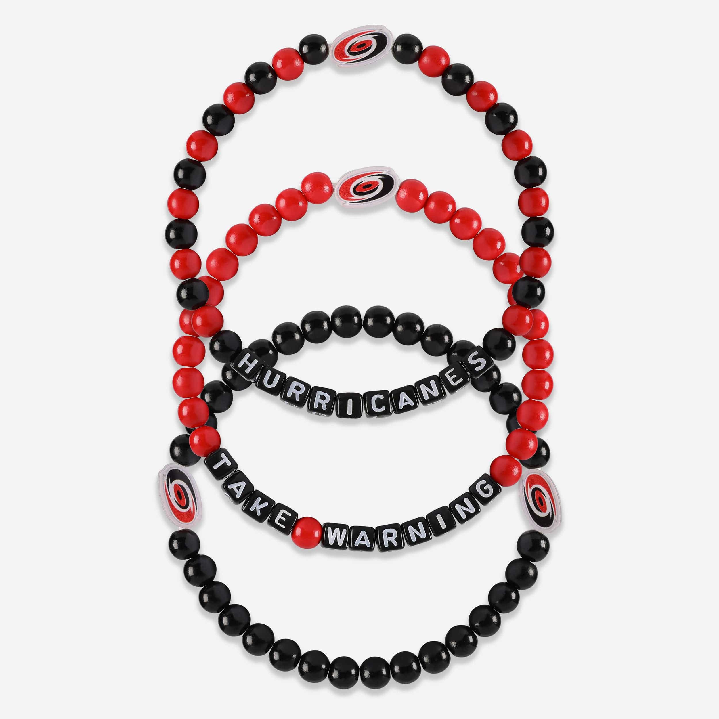 Carolina Hurricanes 3 Pack Beaded Friendship Bracelet
