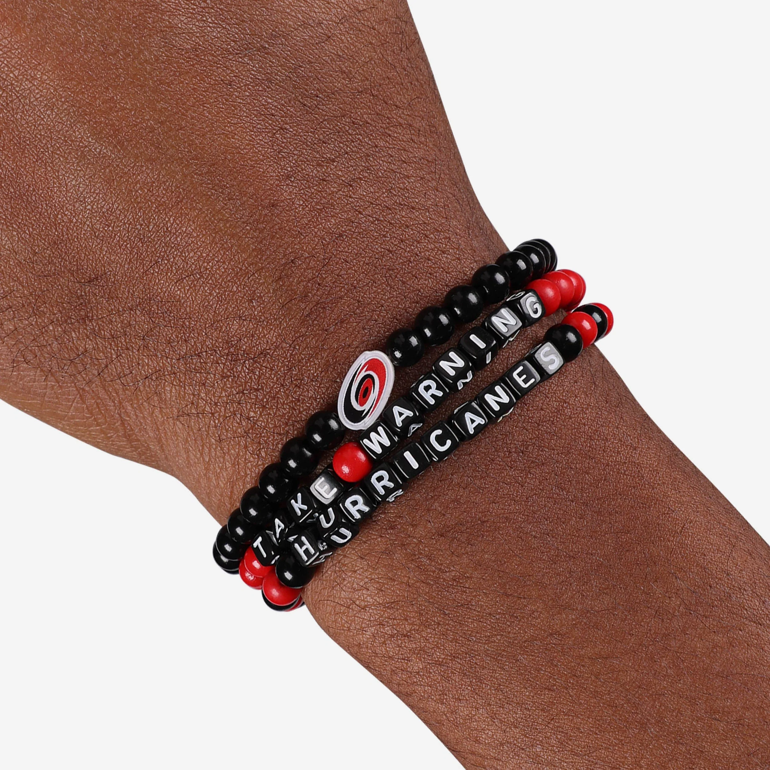 Carolina Hurricanes 3 Pack Beaded Friendship Bracelet - Image 4