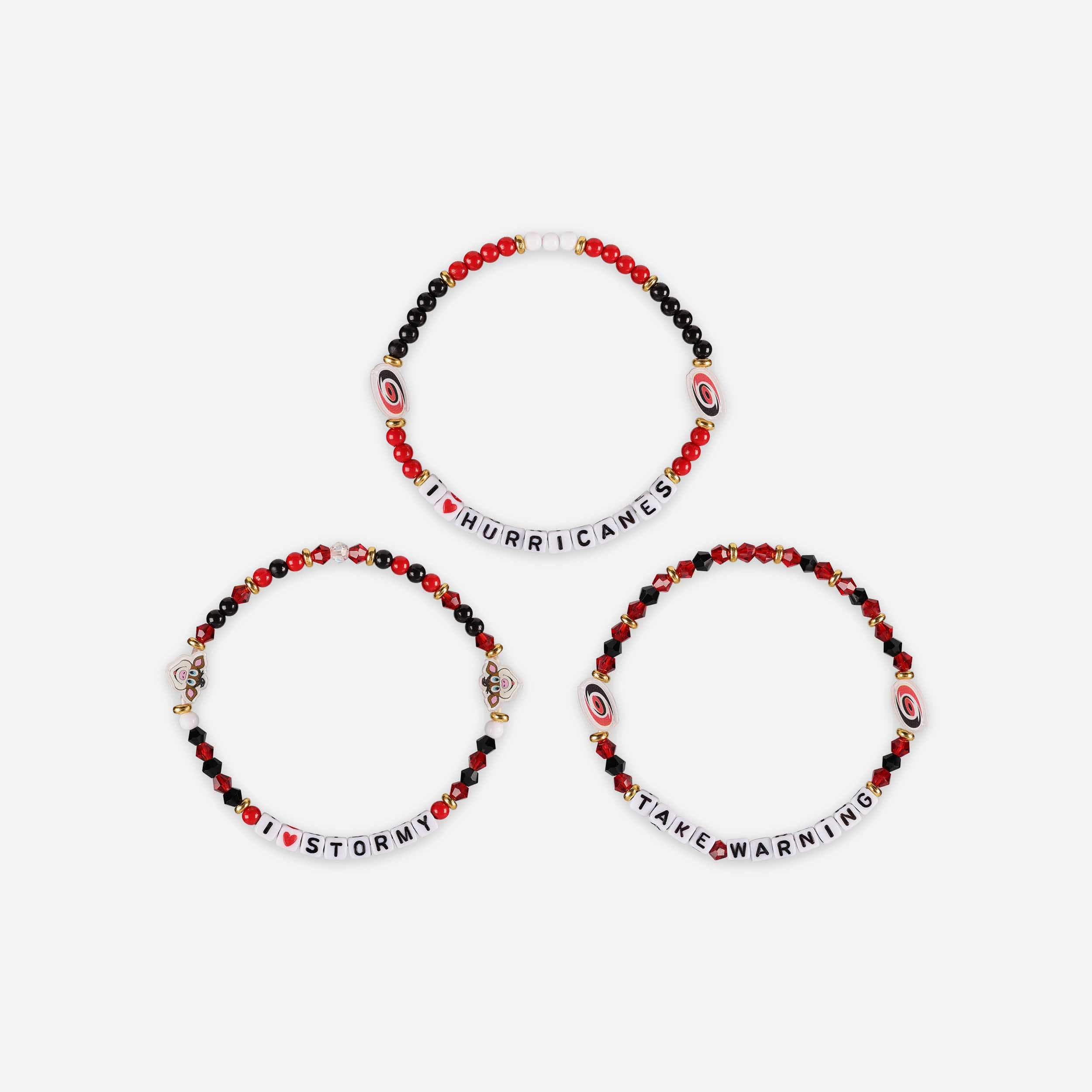Carolina Hurricanes 3 Pack Friendship Bracelet - Image 3
