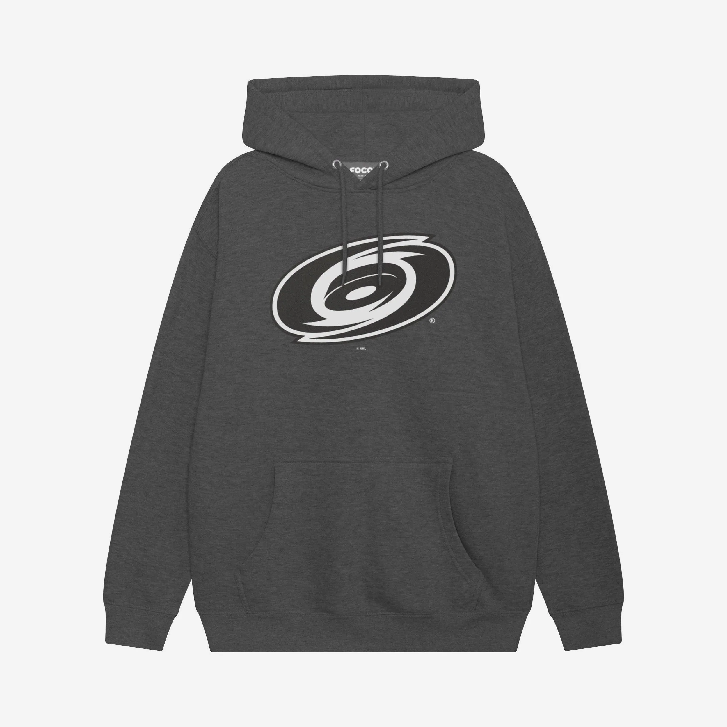 Carolina Hurricanes Black & White Primary Logo Hoodie