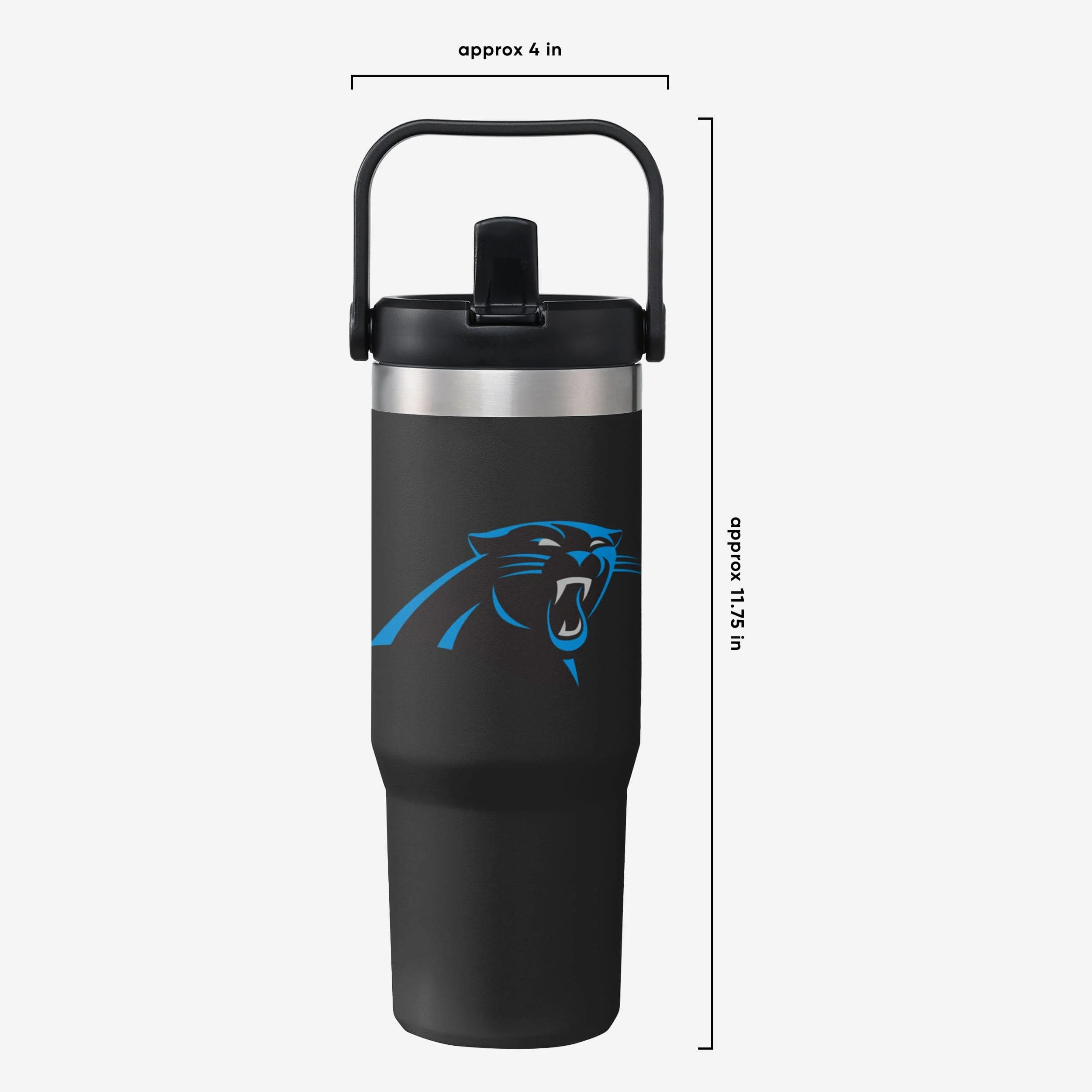 Carolina Panthers 30 oz Straw Tumbler - Image 5
