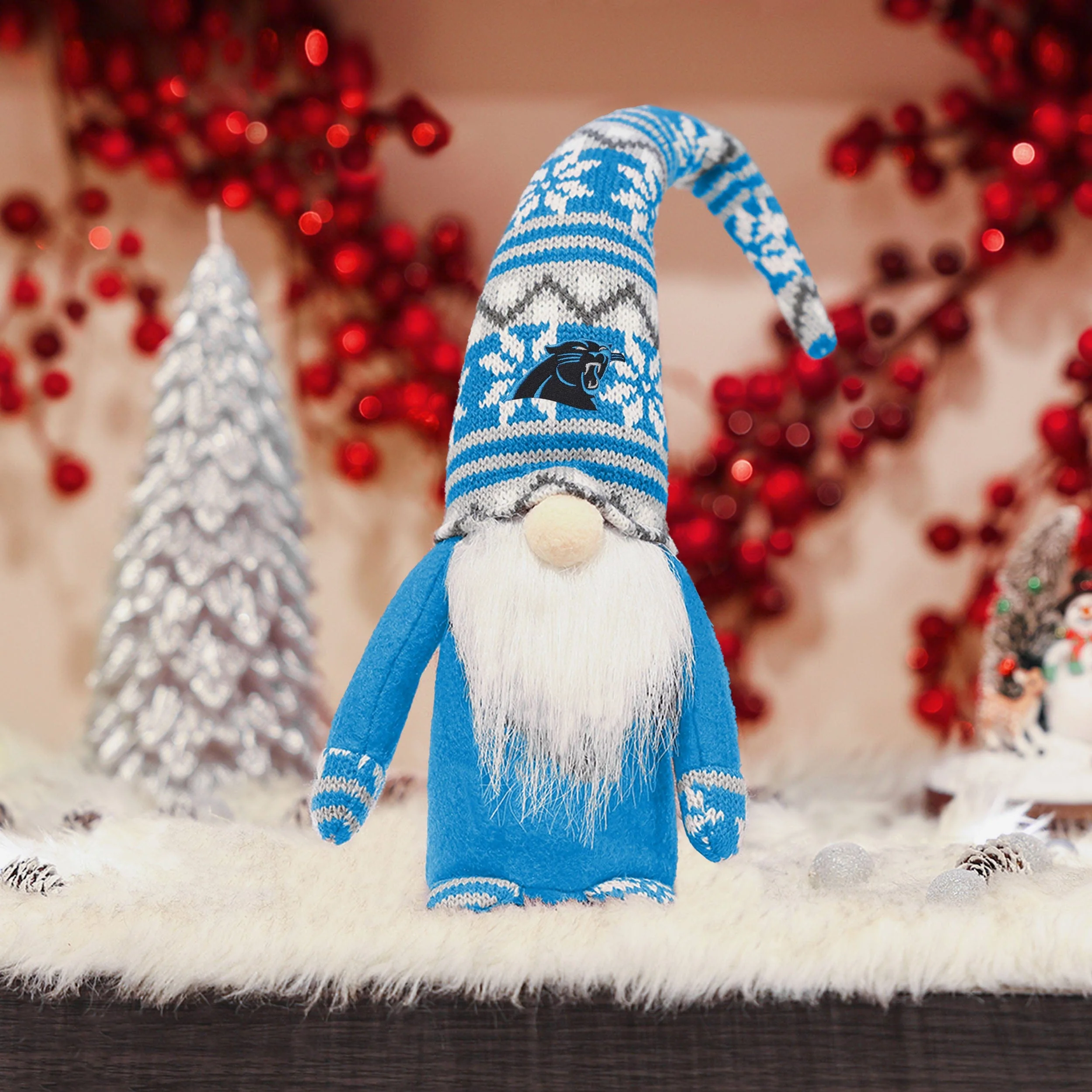 Carolina Panthers Bent Hat Plush Gnome - Image 2