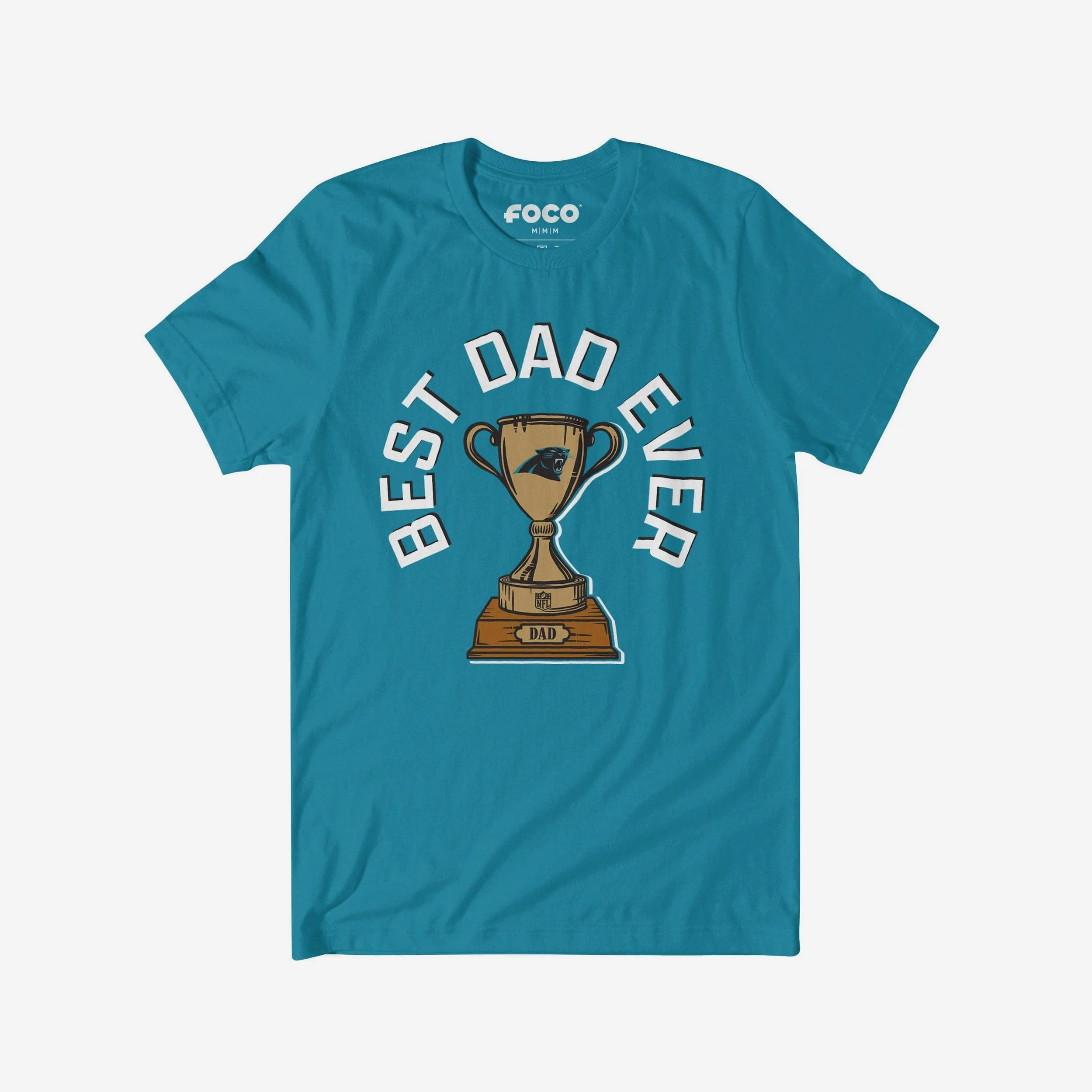 Carolina Panthers Best Dad Ever Trophy T-Shirt