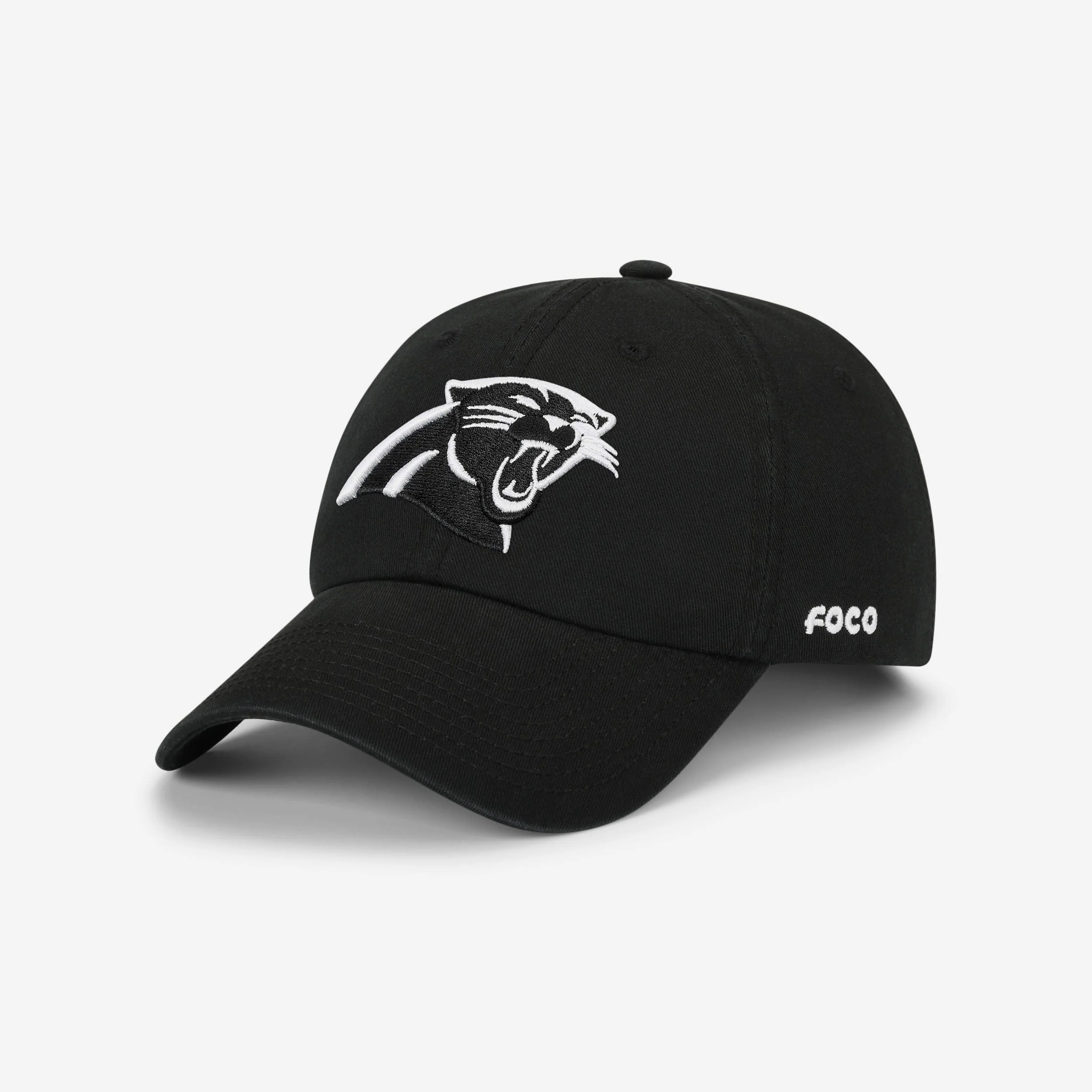 Carolina Panthers Black & White Casual Cap