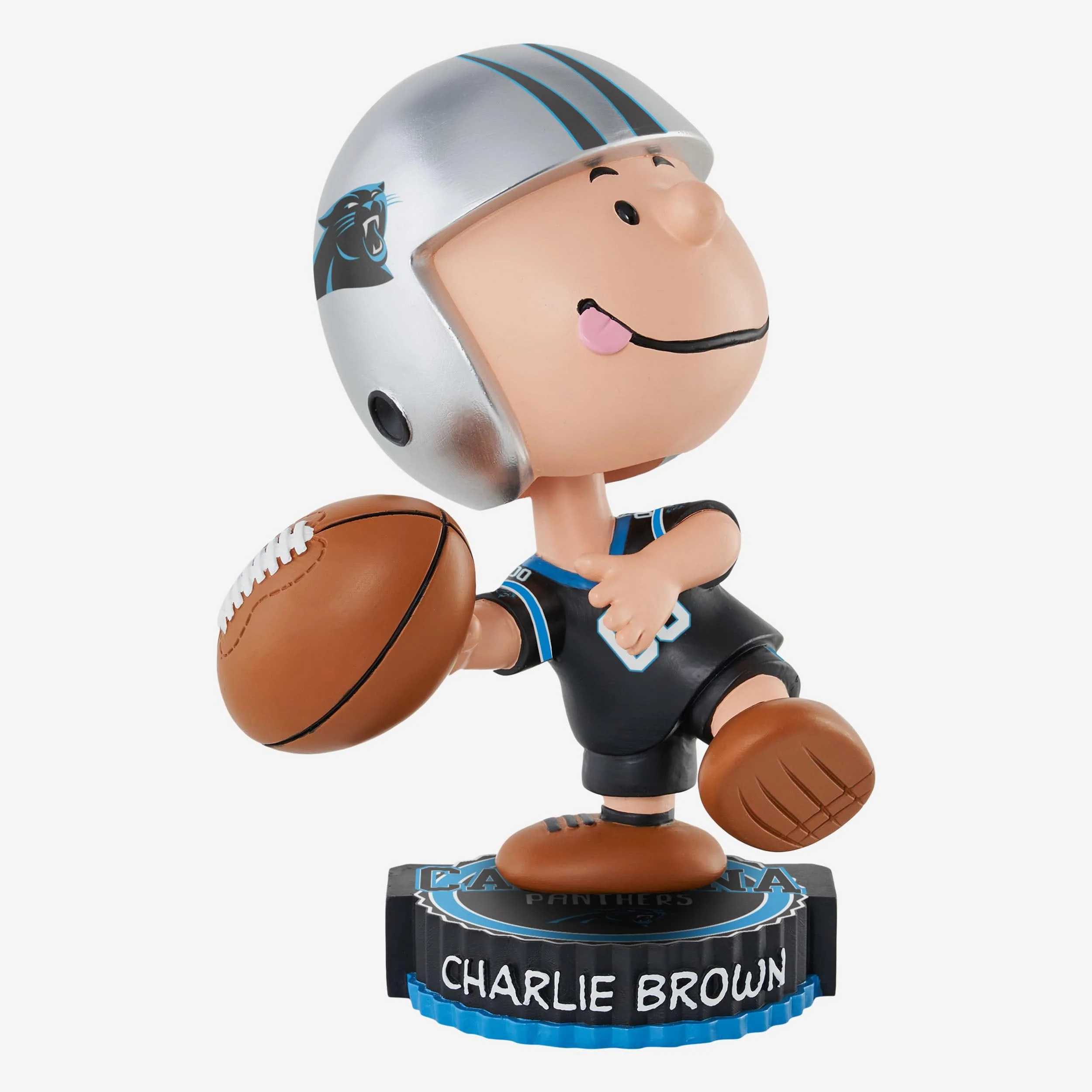 Carolina Panthers Charlie Brown Peanuts Bighead Bobblehead
