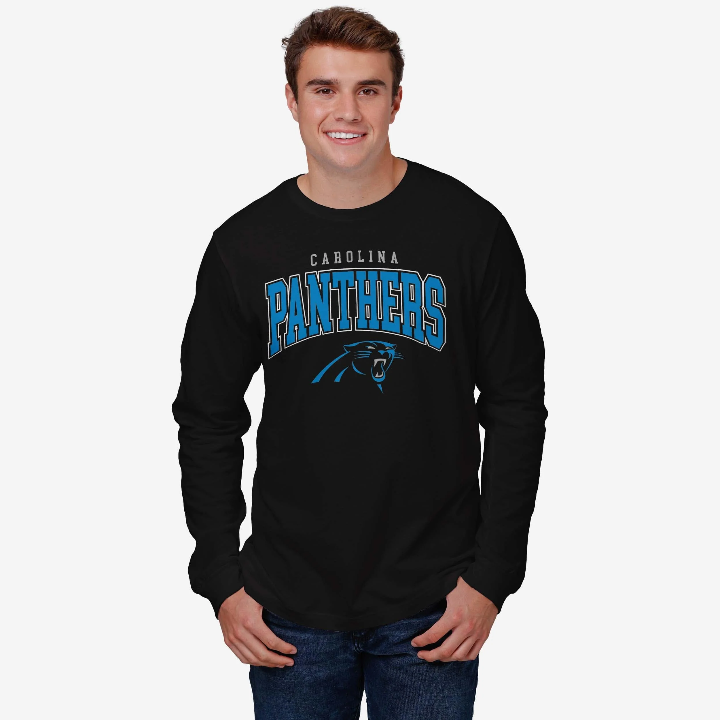 Carolina Panthers Classic Logo Long Sleeve T-Shirt - Image 6