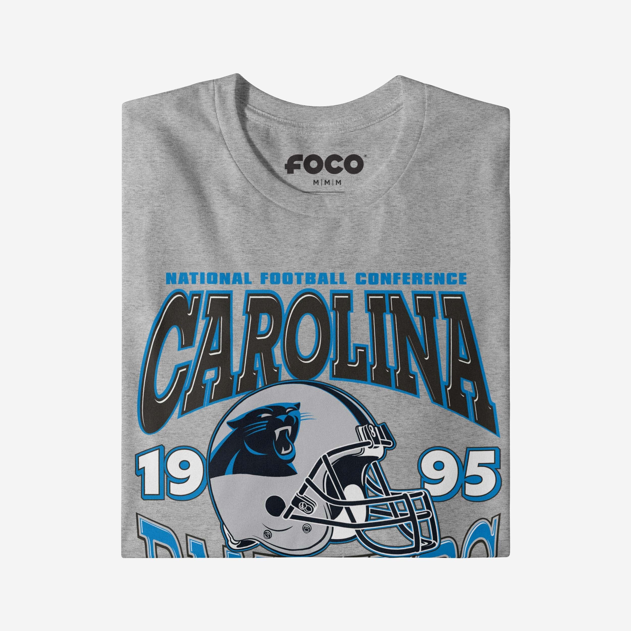 Carolina Panthers Classic Team Helmet Long Sleeve T-Shirt - Image 3