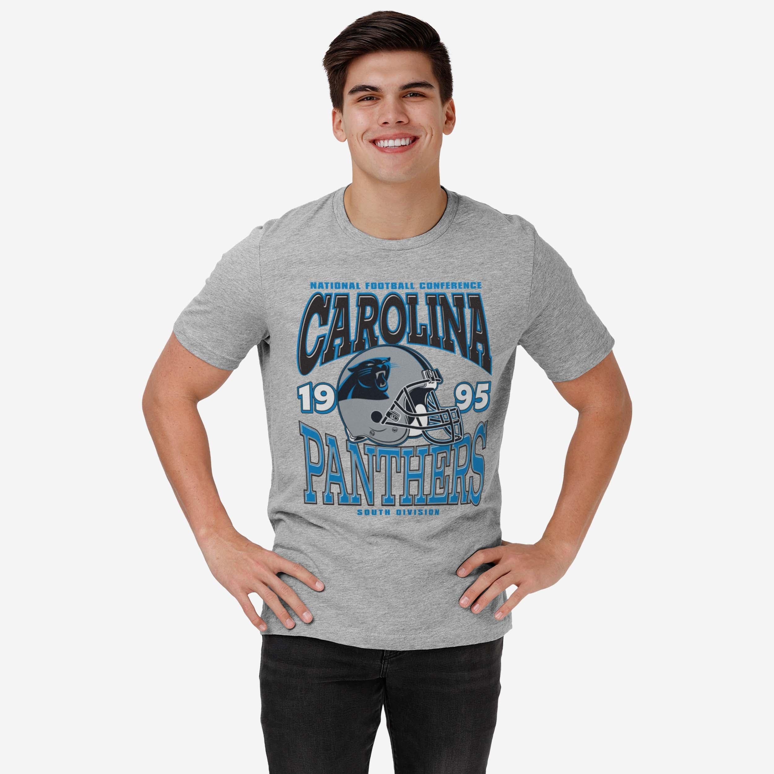 Carolina Panthers Classic Team Helmet T-Shirt - Image 2
