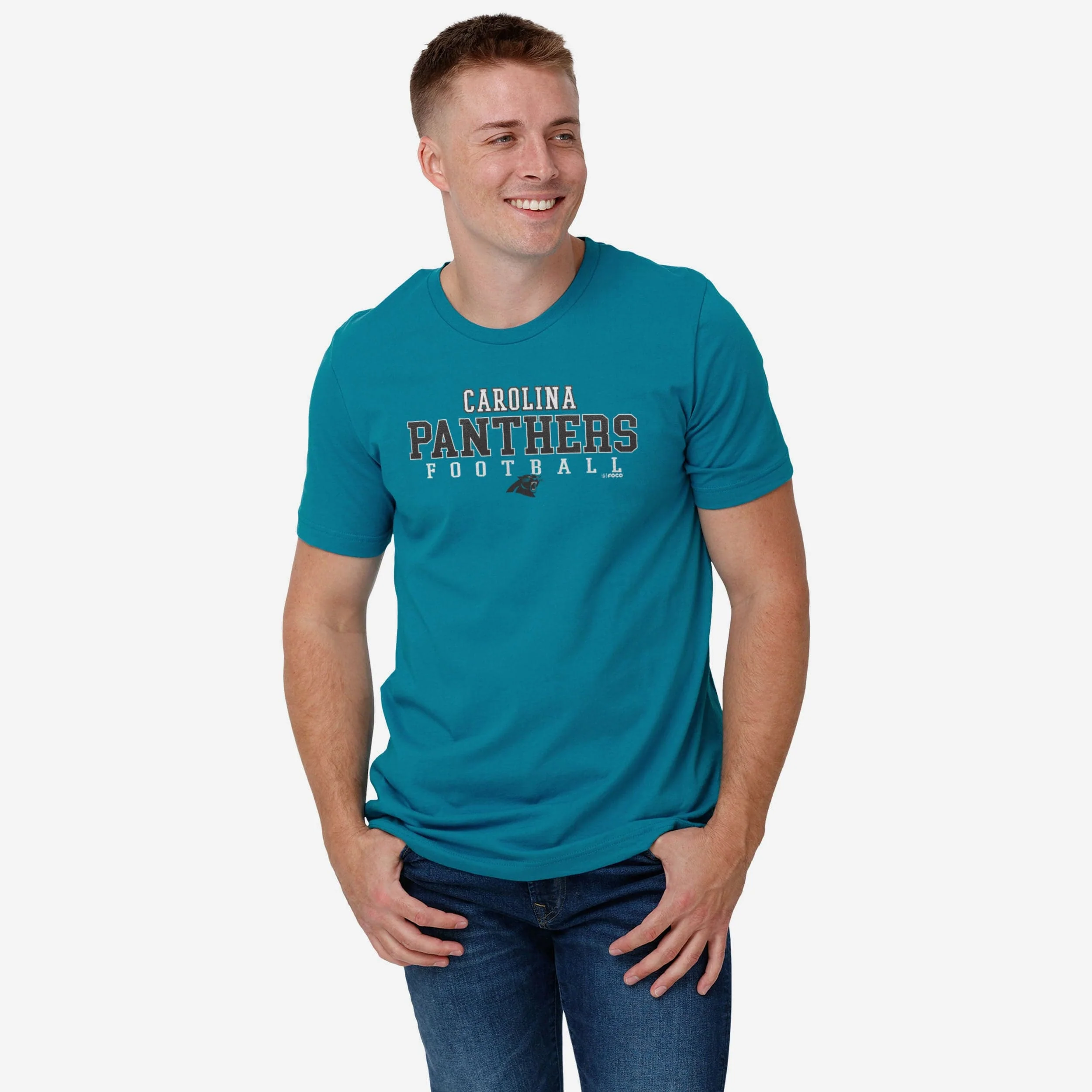 Carolina Panthers Football Wordmark T-Shirt - Image 2