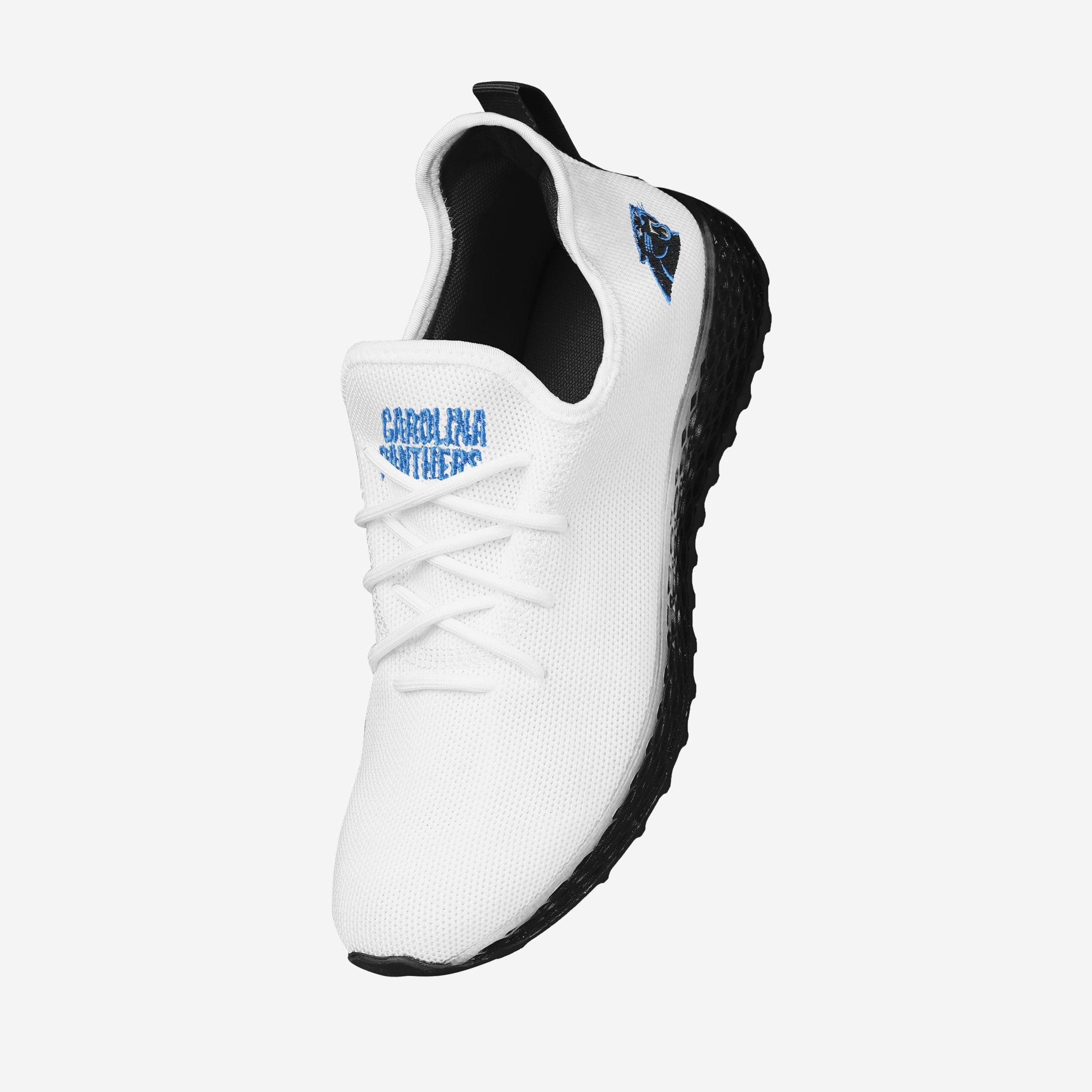 Carolina Panthers Gradient Midsole White Sneakers - Image 2