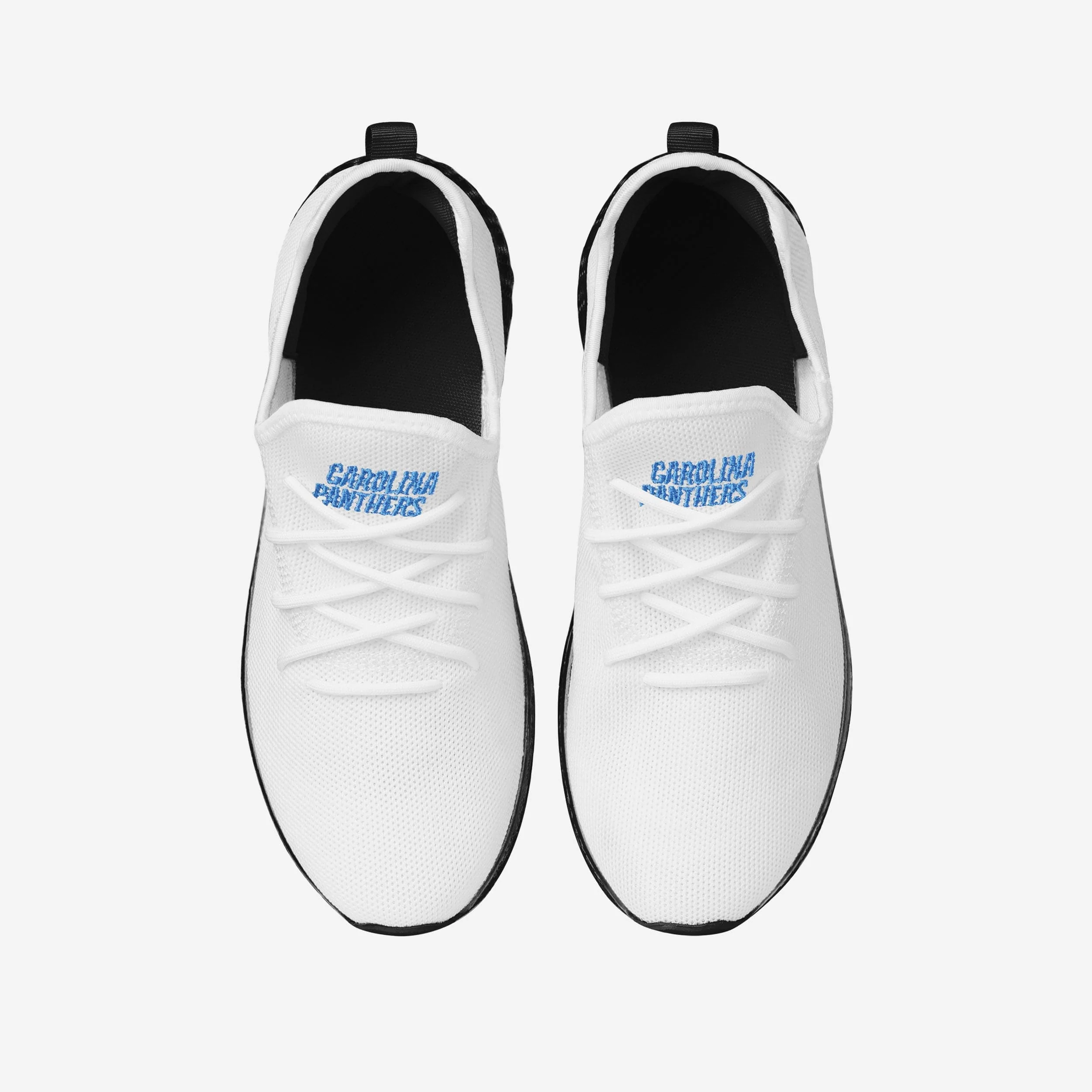 Carolina Panthers Gradient Midsole White Sneakers - Image 4