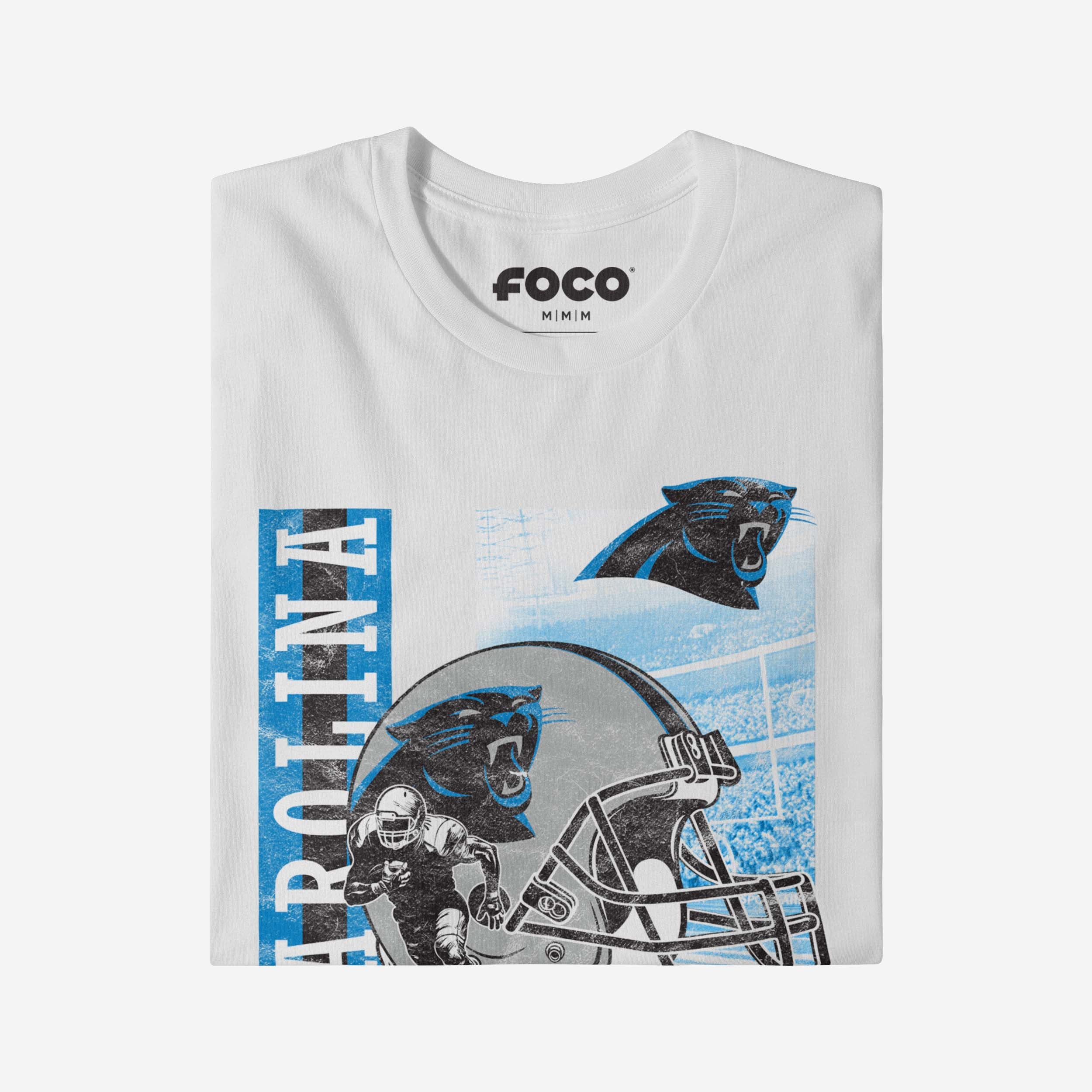 Carolina Panthers Helmet Dash T-Shirt - Image 4