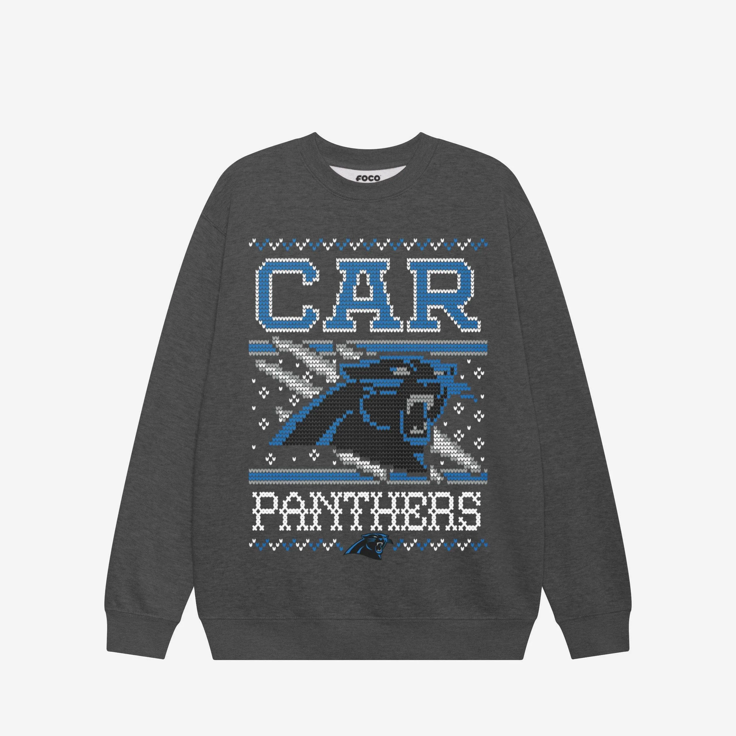 Carolina Panthers Holiday Crew Neck Sweatshirt