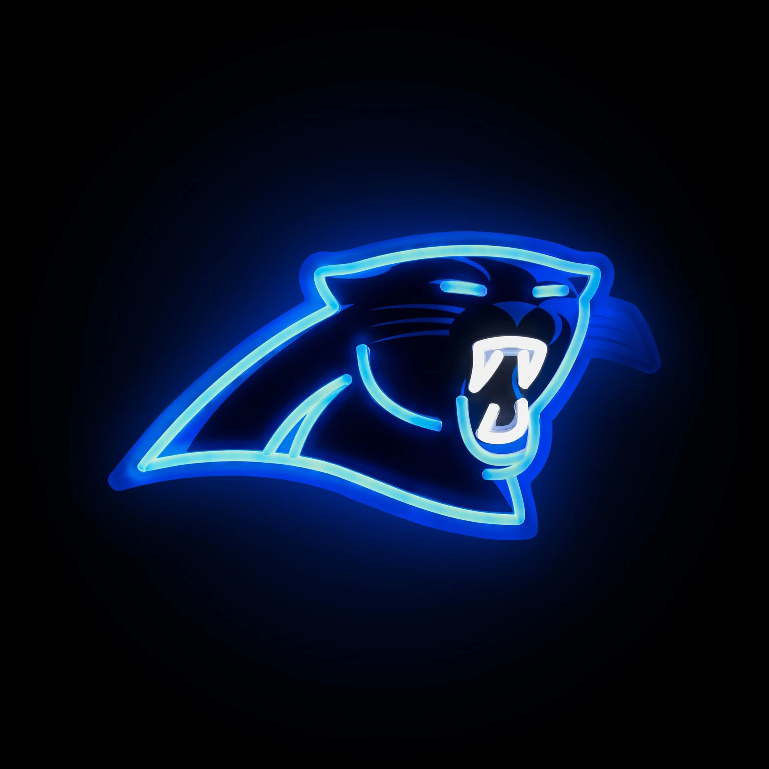 Carolina Panthers LED Neon Light Up Team Logo Sign - Image 2