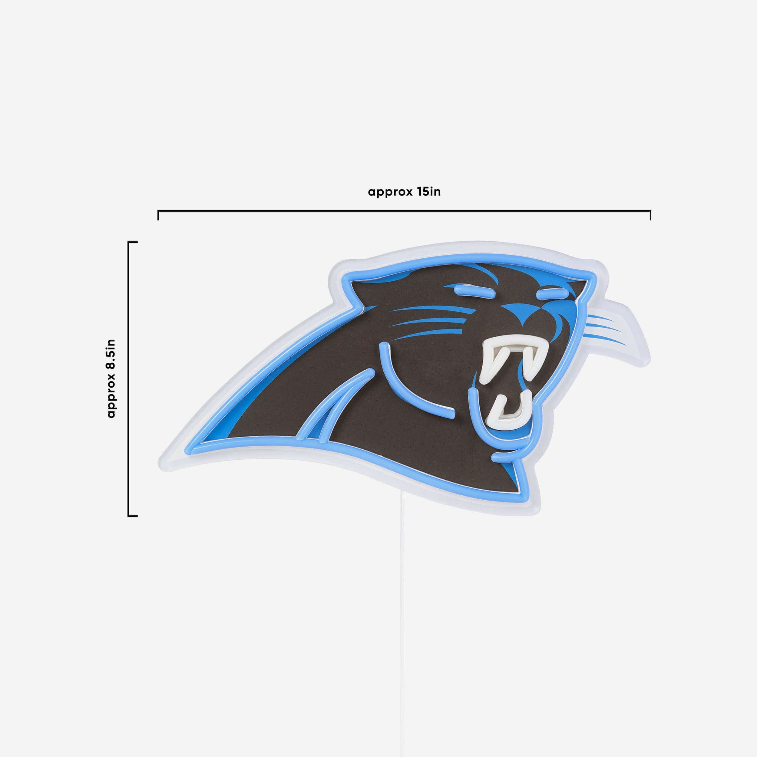 Carolina Panthers LED Neon Light Up Team Logo Sign - Image 5