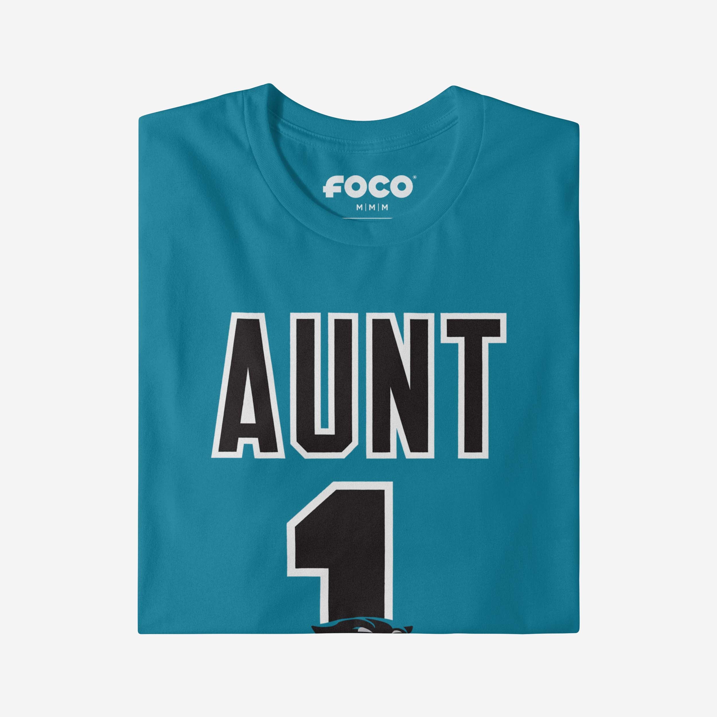Carolina Panthers Number 1 Aunt T-Shirt - Image 4