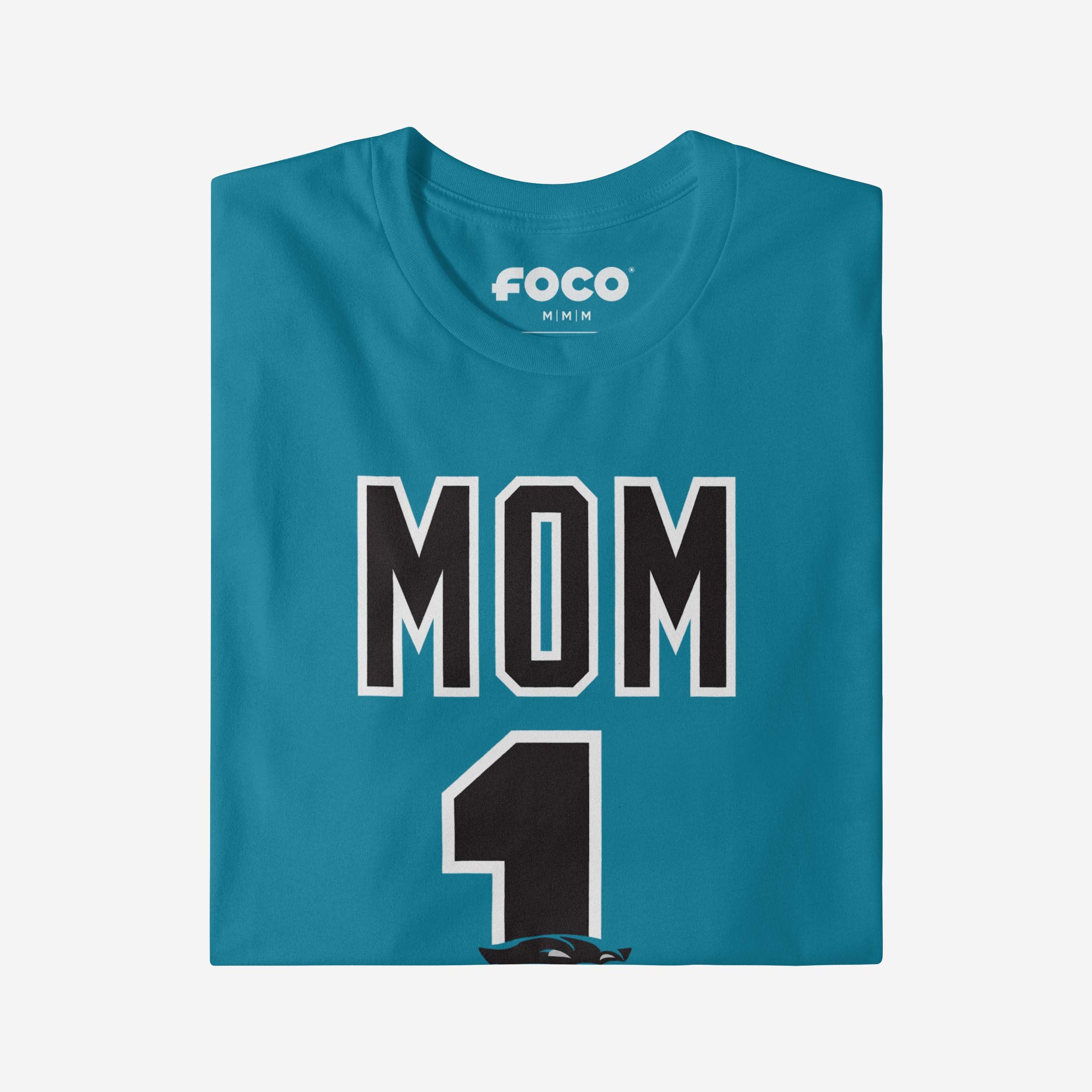 Carolina Panthers Number 1 Mom T-Shirt - Image 4